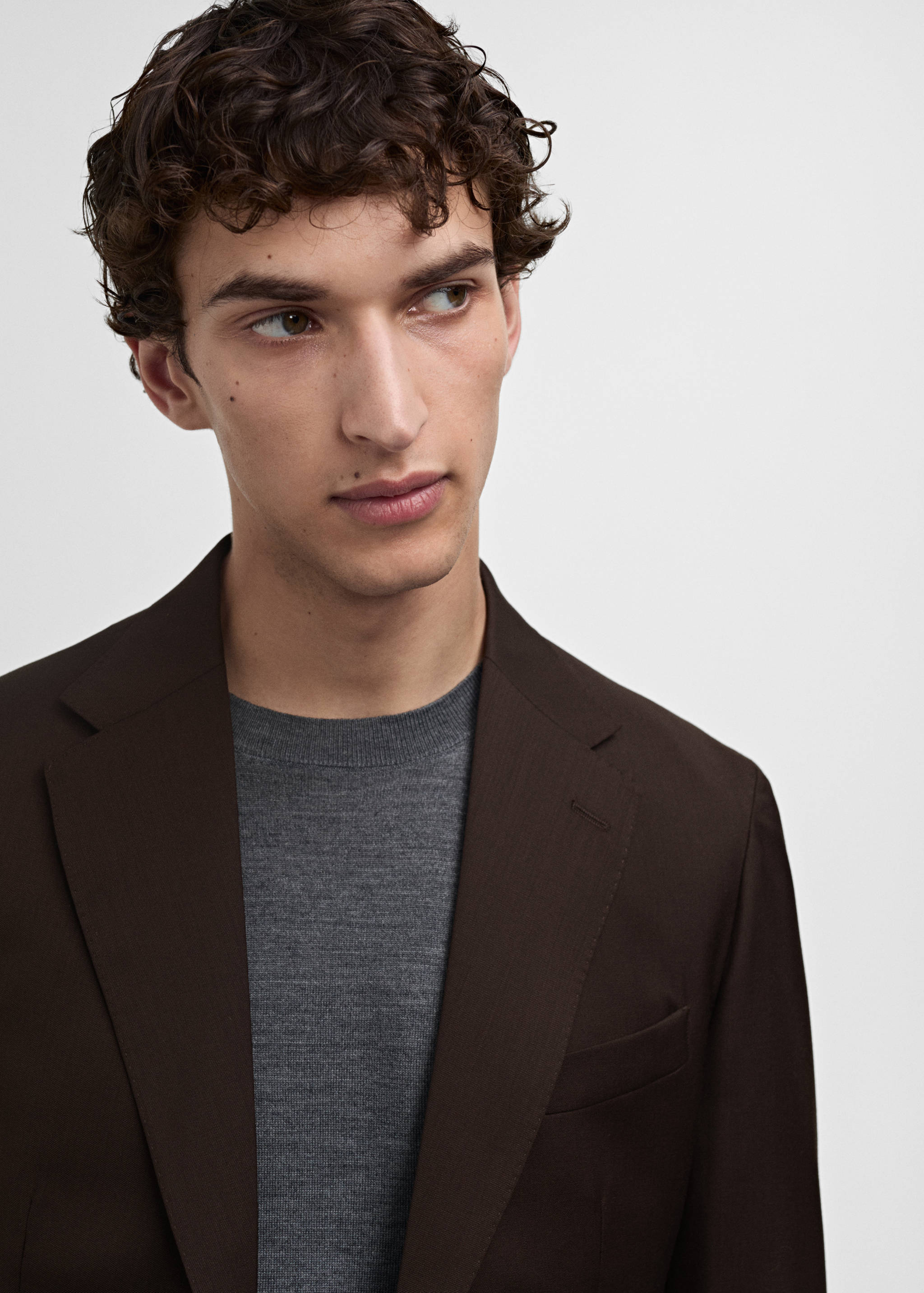 Venice 100% virgin wool suit jacket - Details of the article 3