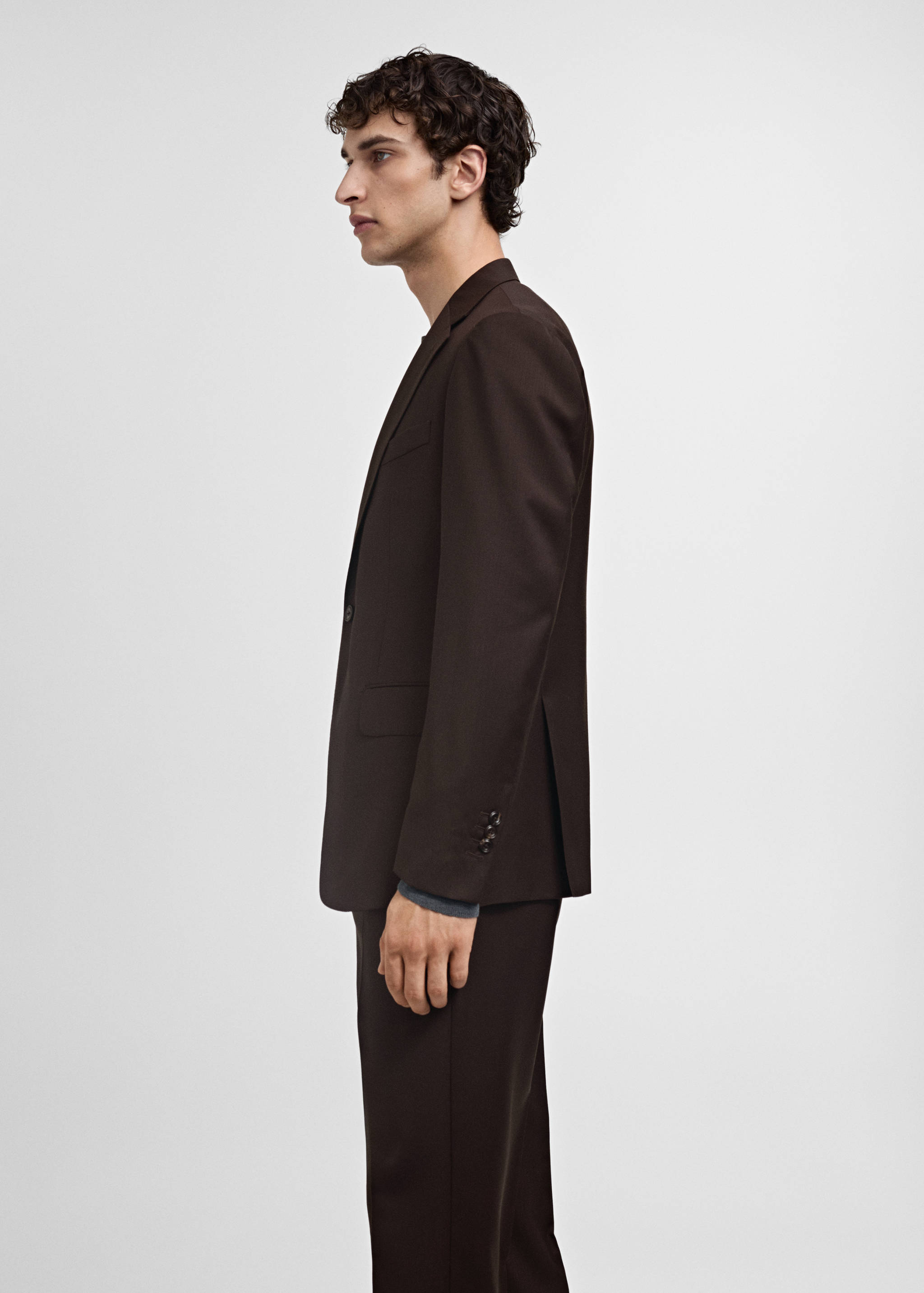 Venice 100% virgin wool suit jacket - Details of the article 2