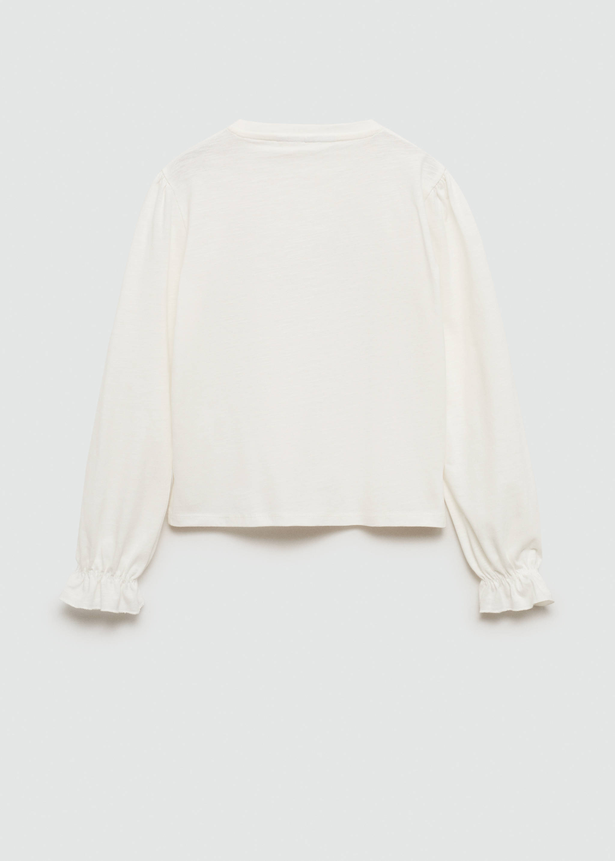 Desenli uzun kollu tişört - Ürünün arkası