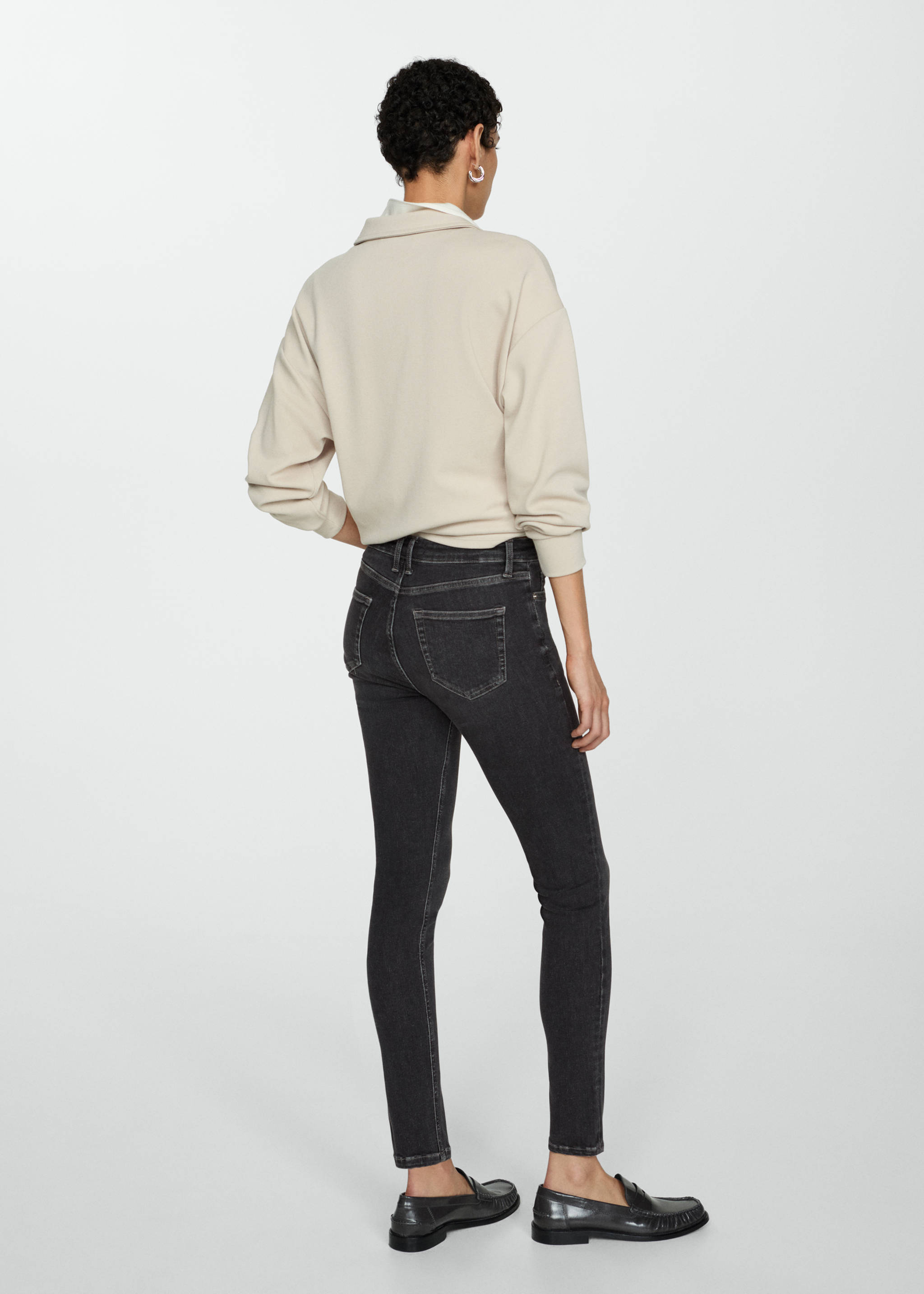 Jeans skinny tiro medio - Reverso del artículo