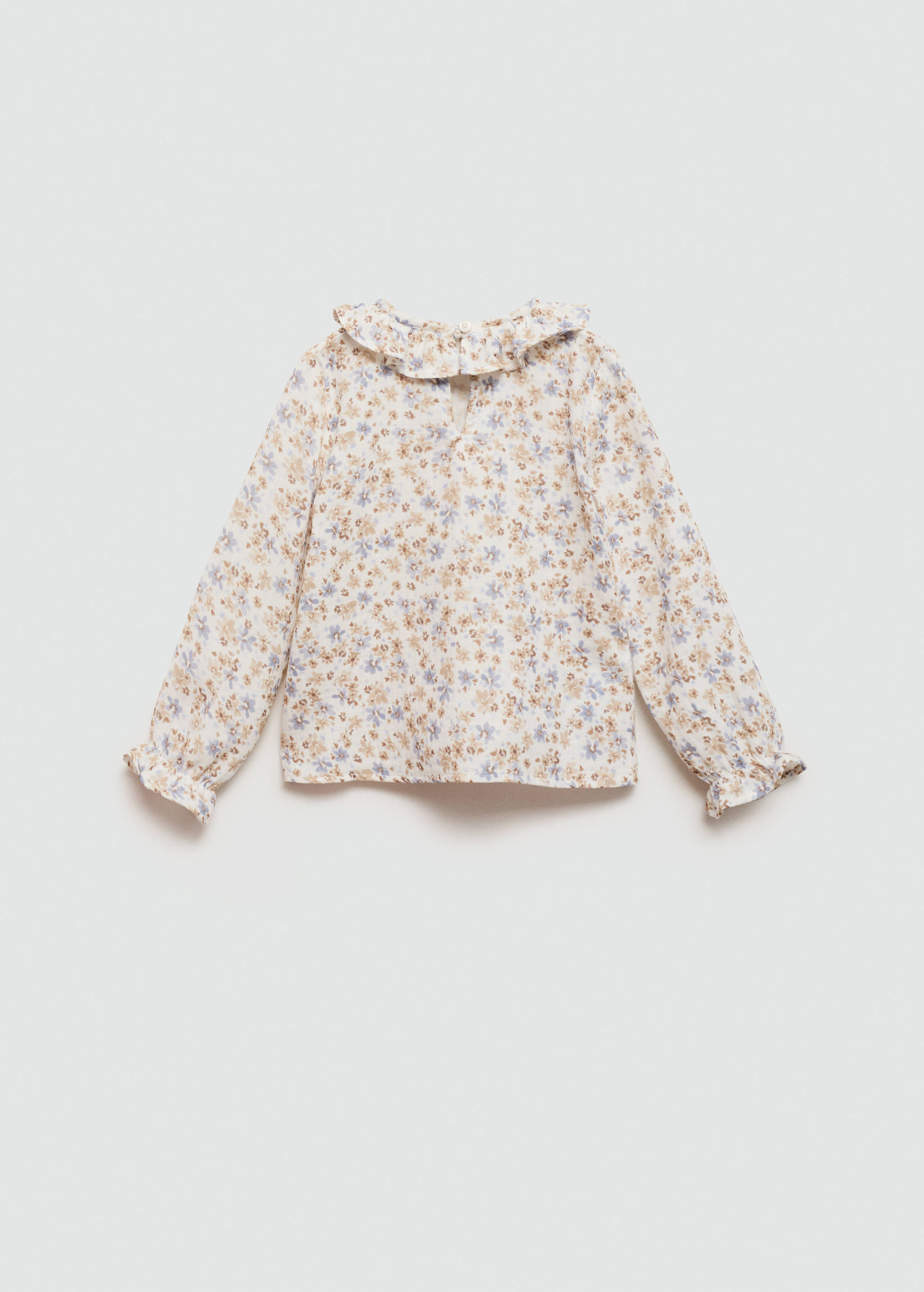 Floral ruffled blouse - Reverse of the article