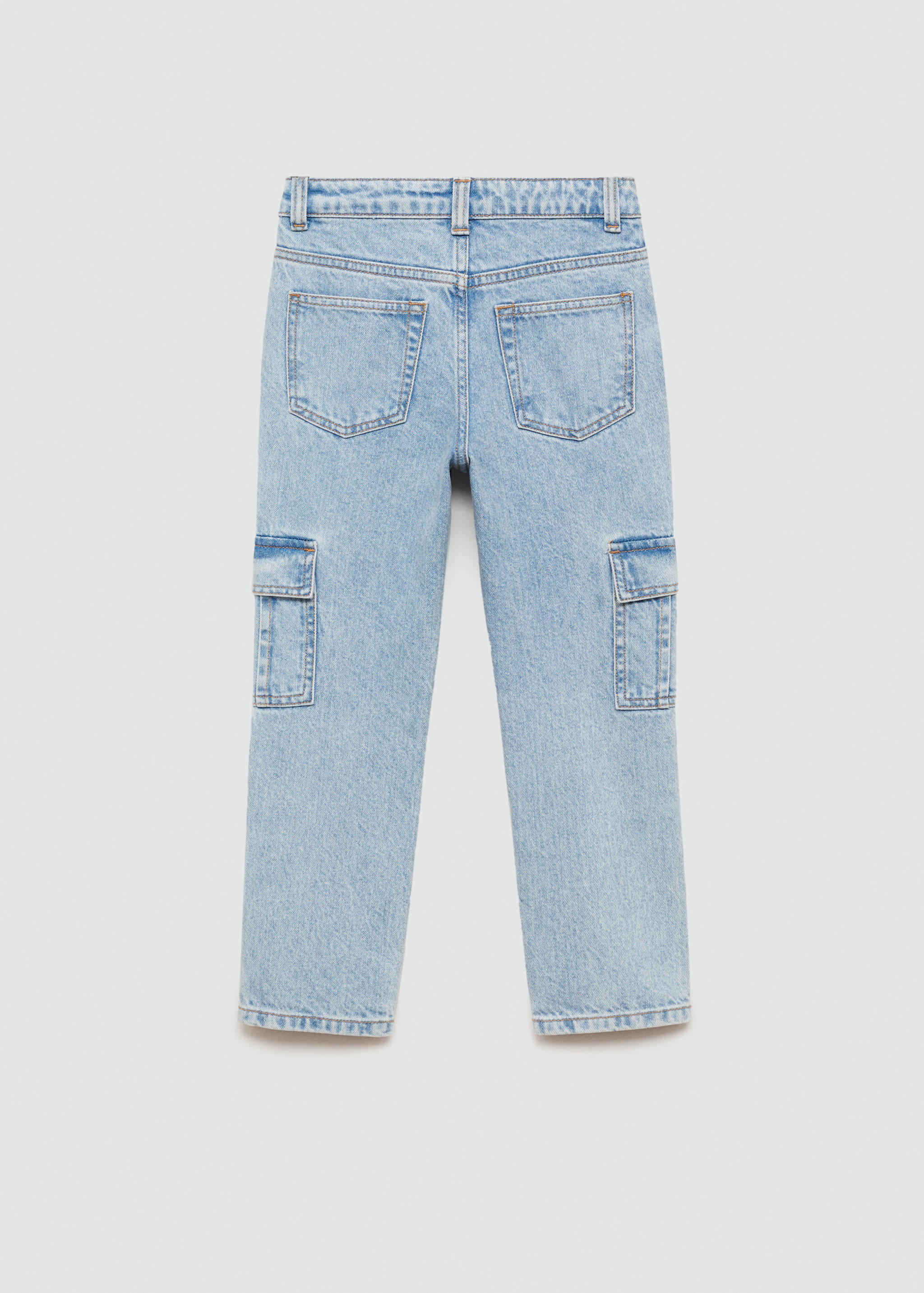 Джинсы карго с карманами - Обратная сторона изделия