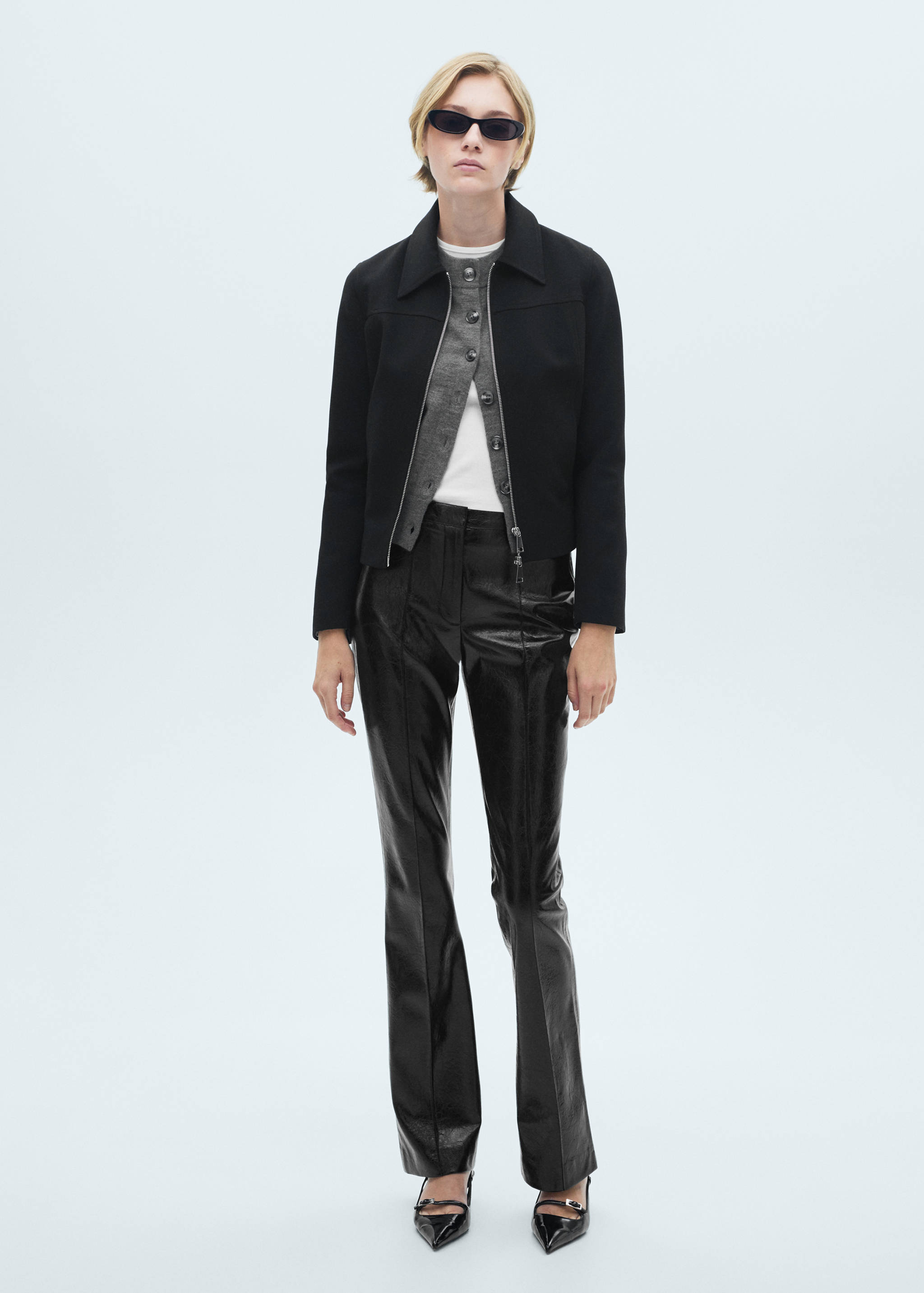 Pantalón skinny efecto piel - Plano general