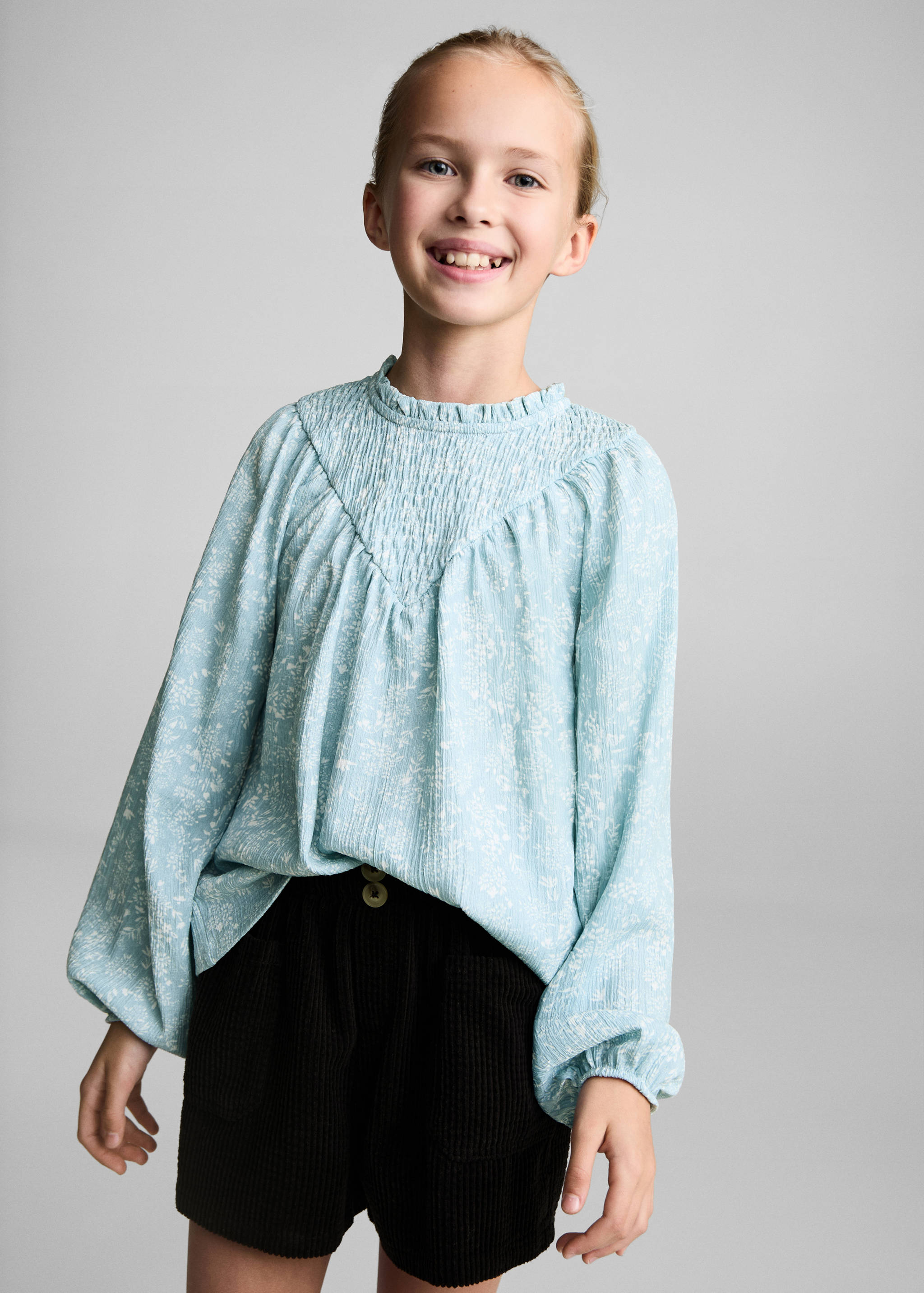 Short paperbag velours côtelé - Plan moyen