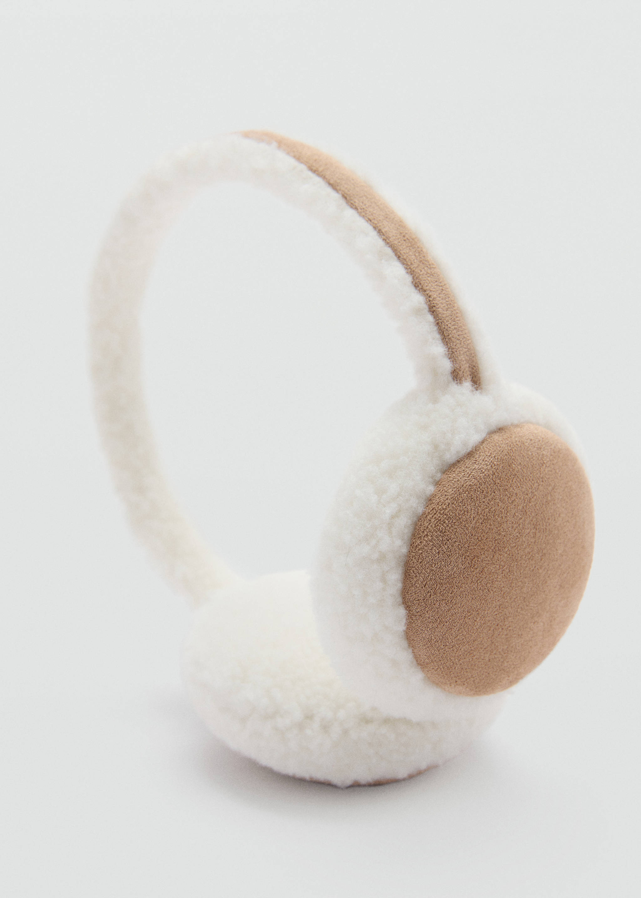 Shearling-effect earmuffs - Medium plane