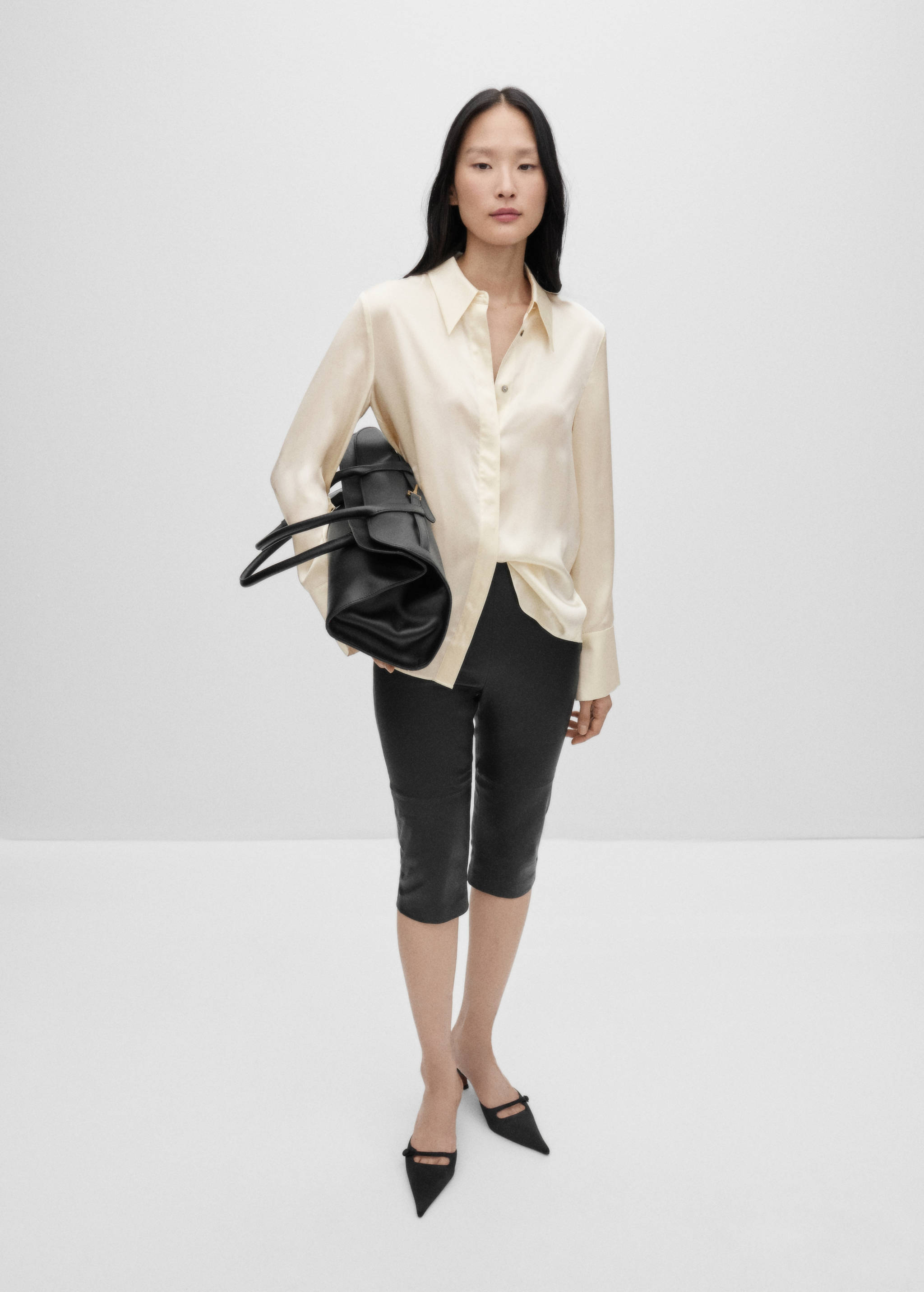 100% silk satin shirt - General plane