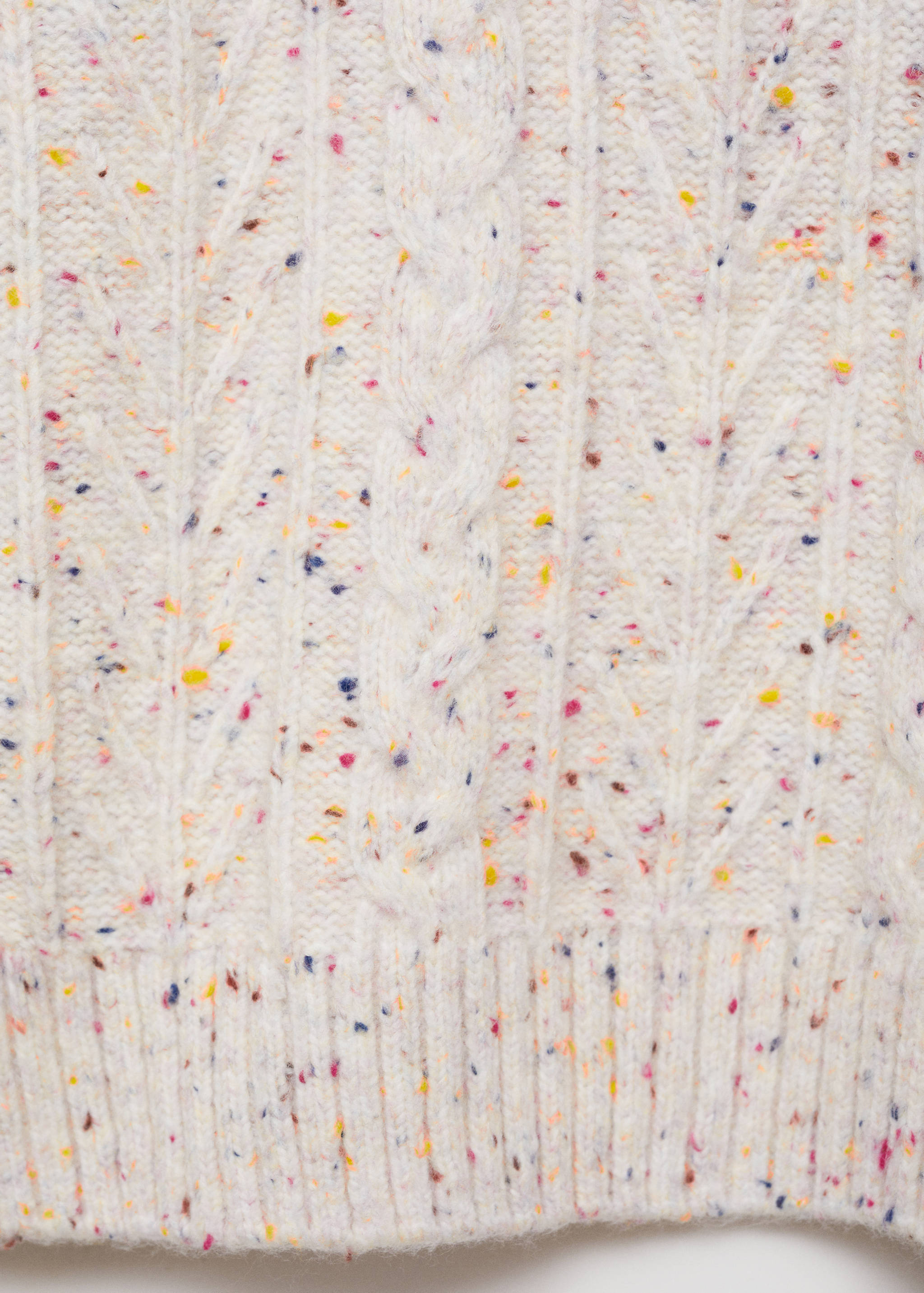 Knitted sweater with openings - Details of the article 0