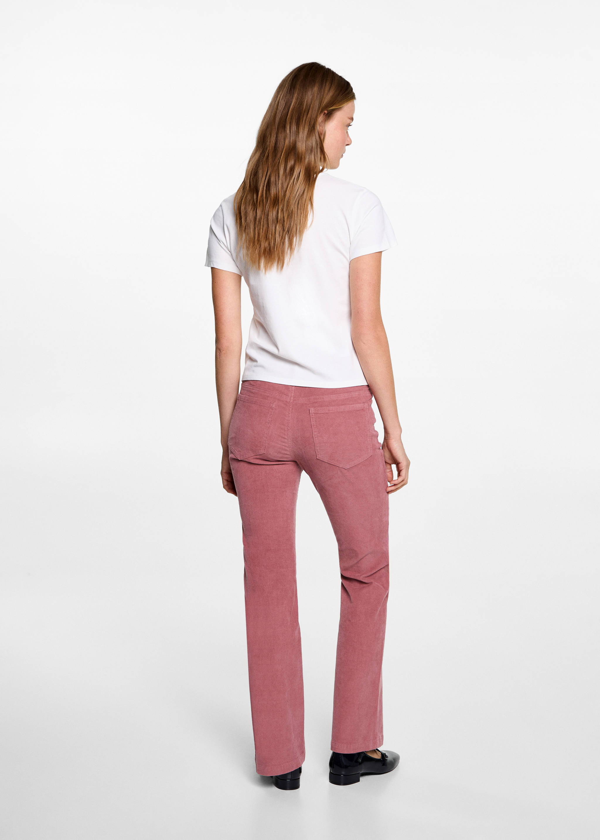 Flared corduroy trousers - Reverse of the article