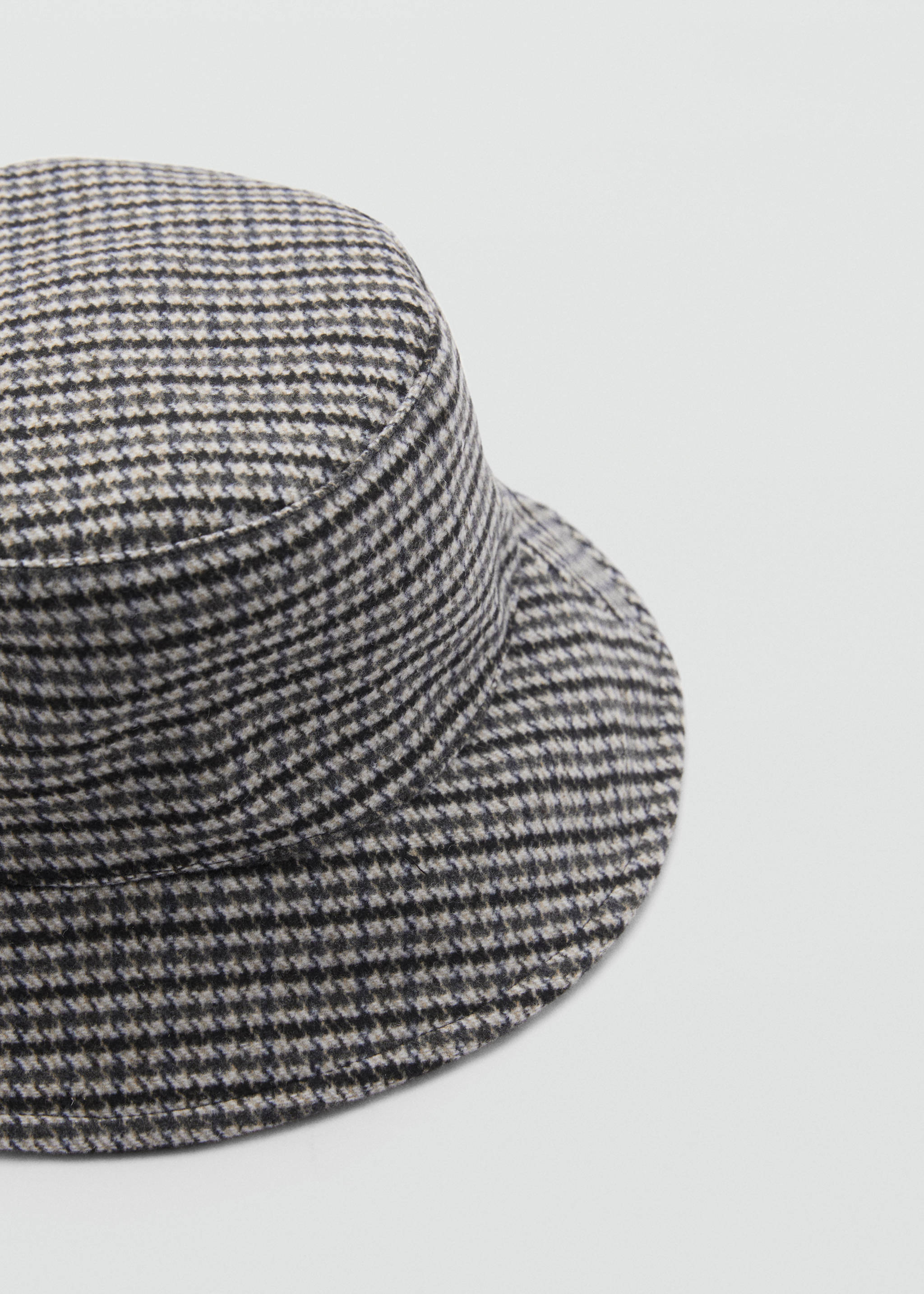Houndstooth pattern bucket hat - Medium plane