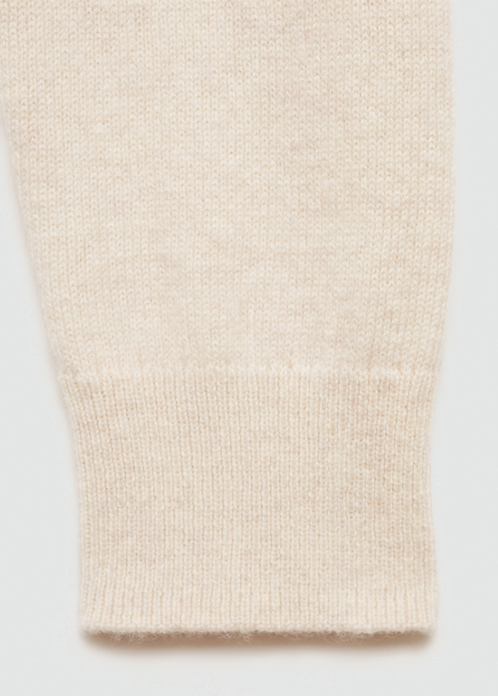 Wool cardigan with decorative stitching - Details of the article 0