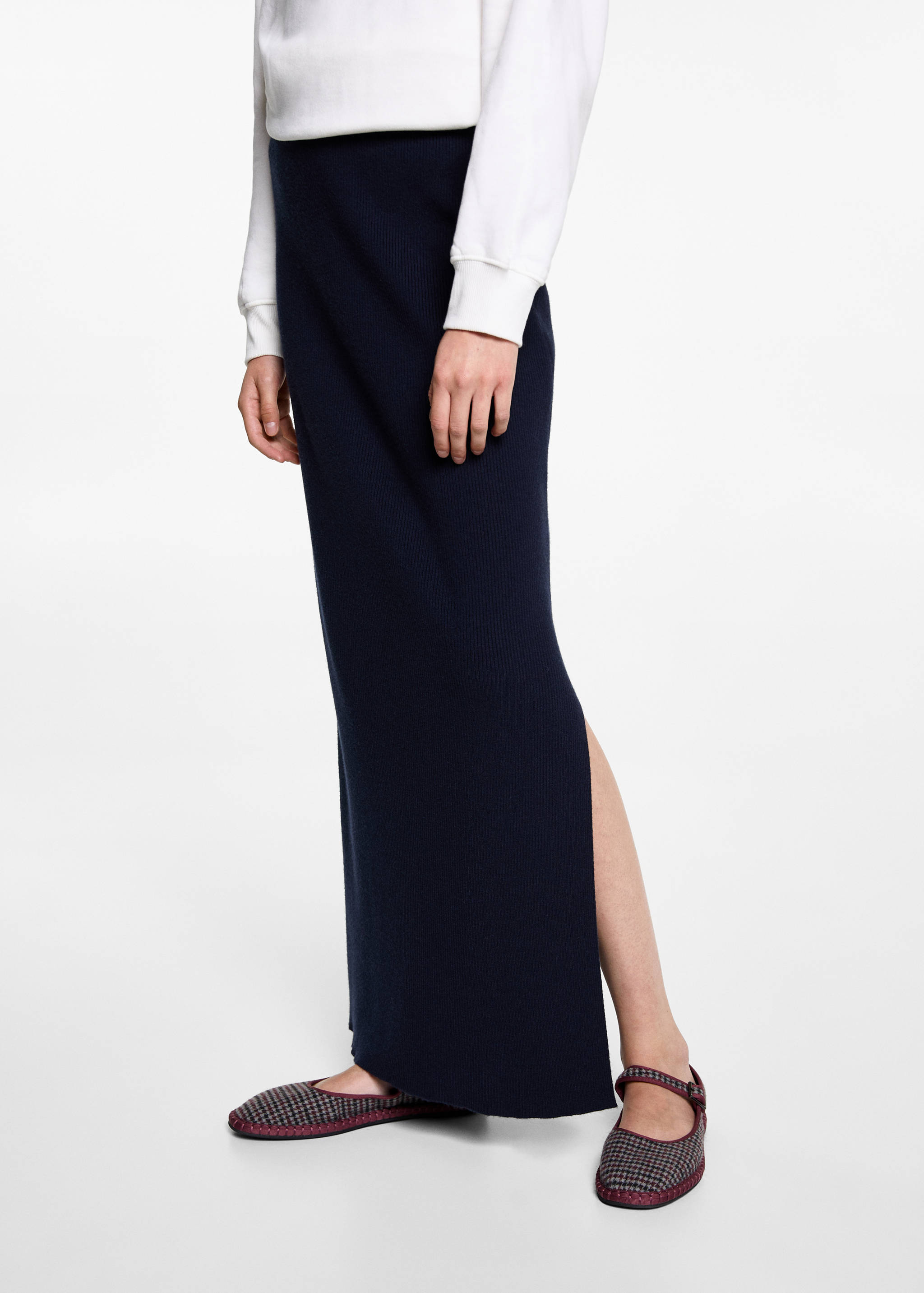 Cable knit skirt - Medium plane