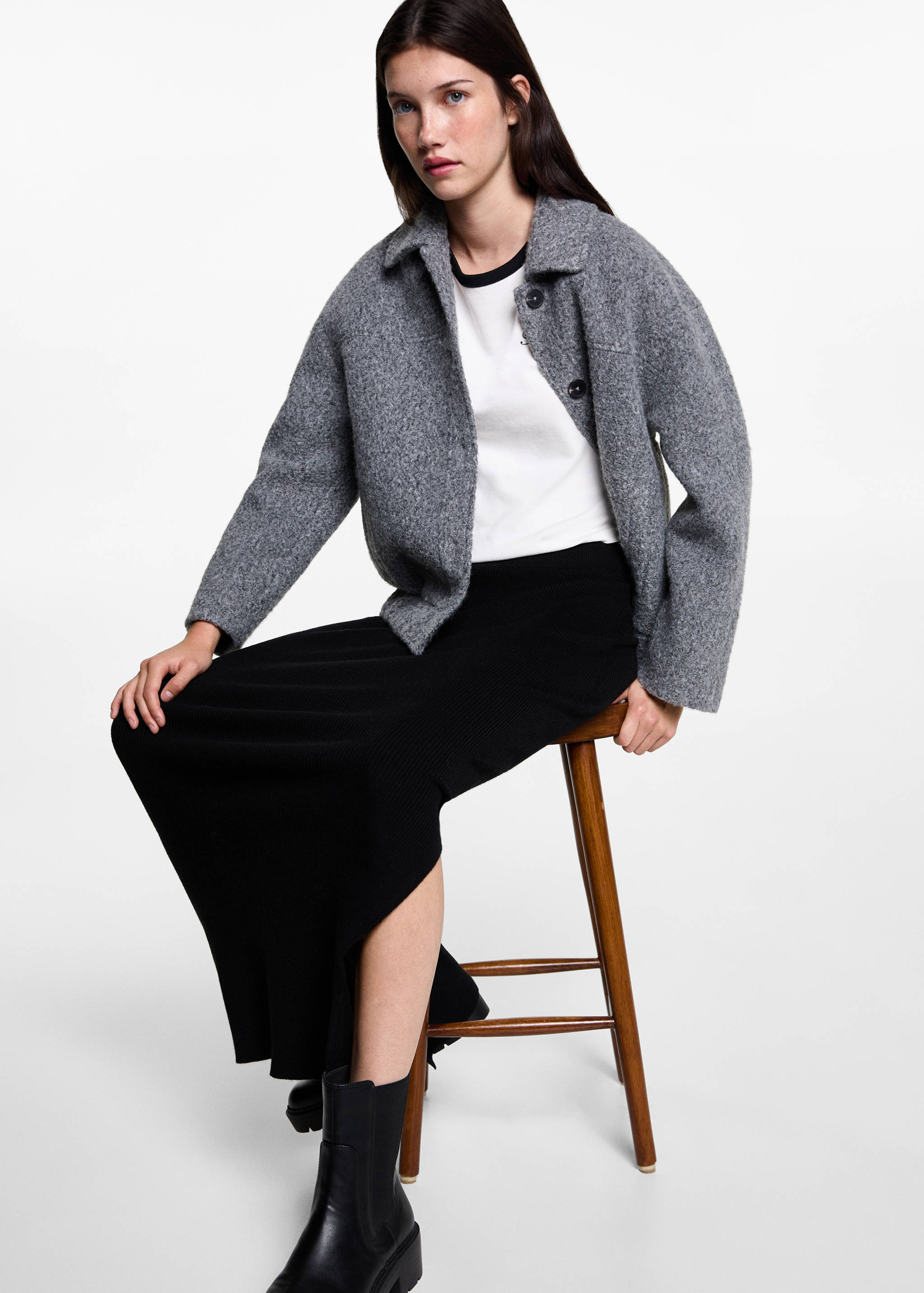 Cable knit skirt - Details of the article 2