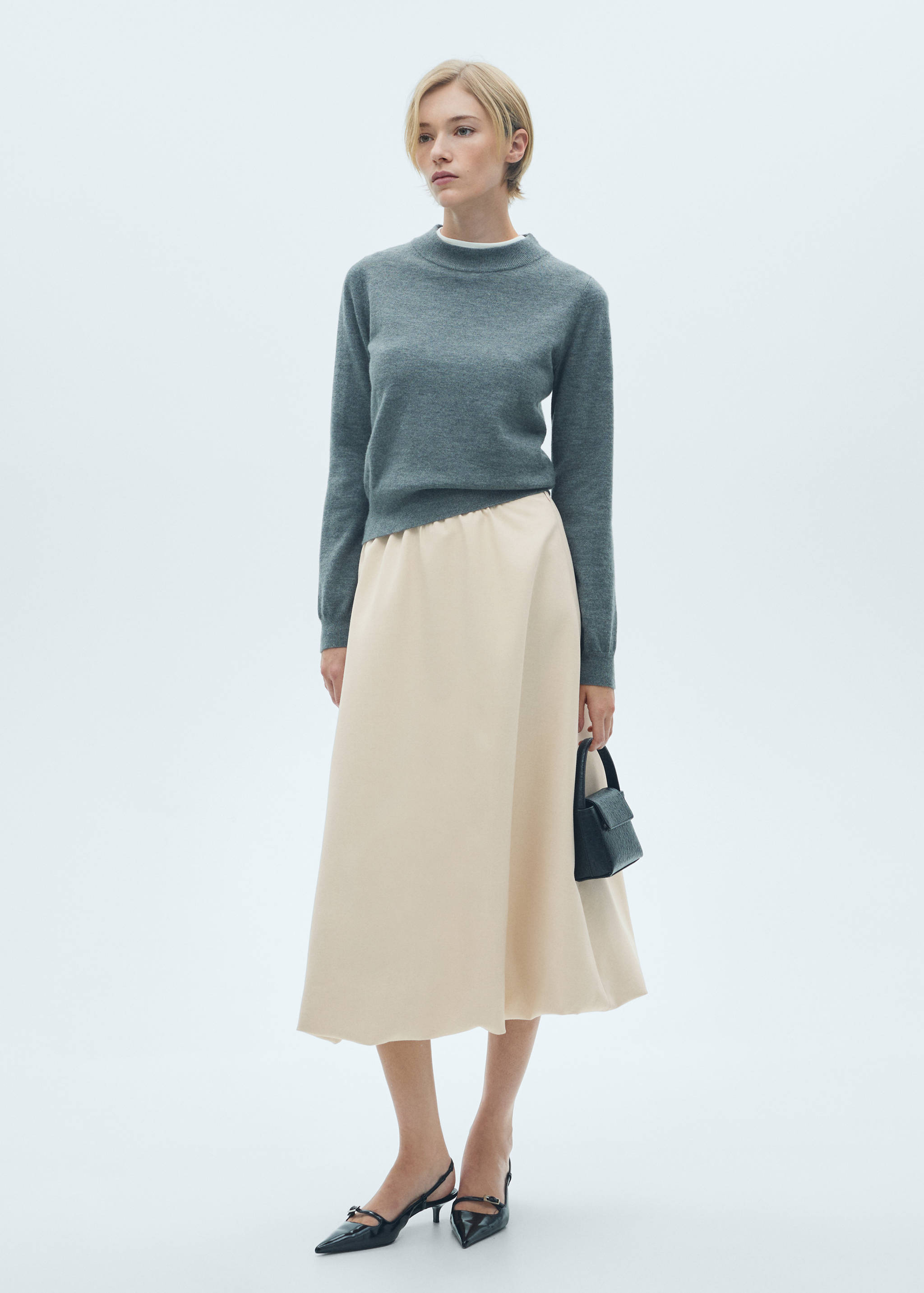 Flared midi-skirt - General plane