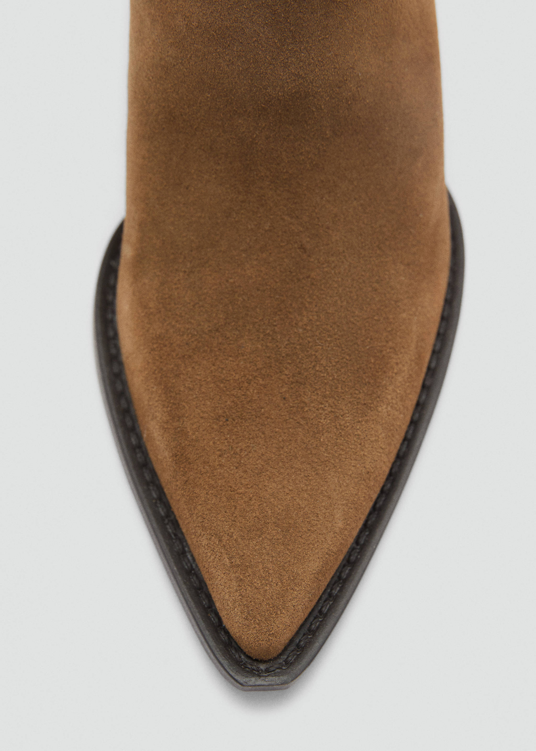 Suede block-heel boots - Details of the article 1