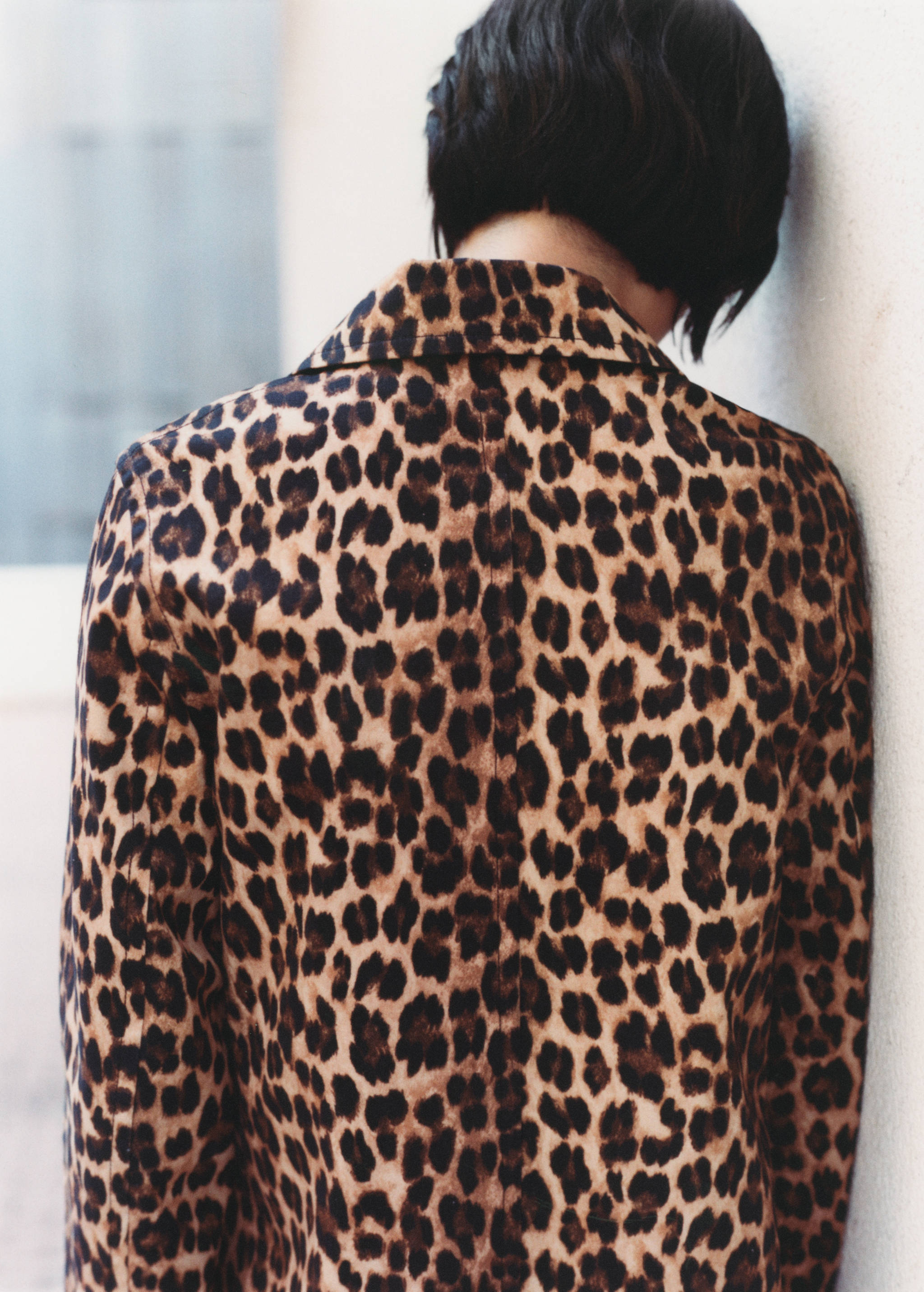 Παλτό ίσιο λεοπάρ - Λεπτομέρεια του προϊόντος 7