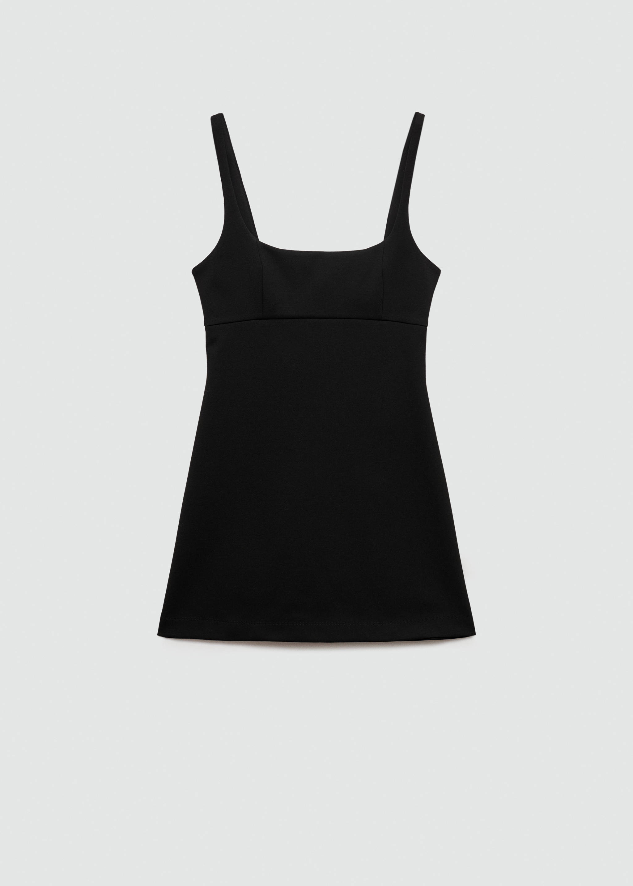 Short dress with square neckline - Article without model