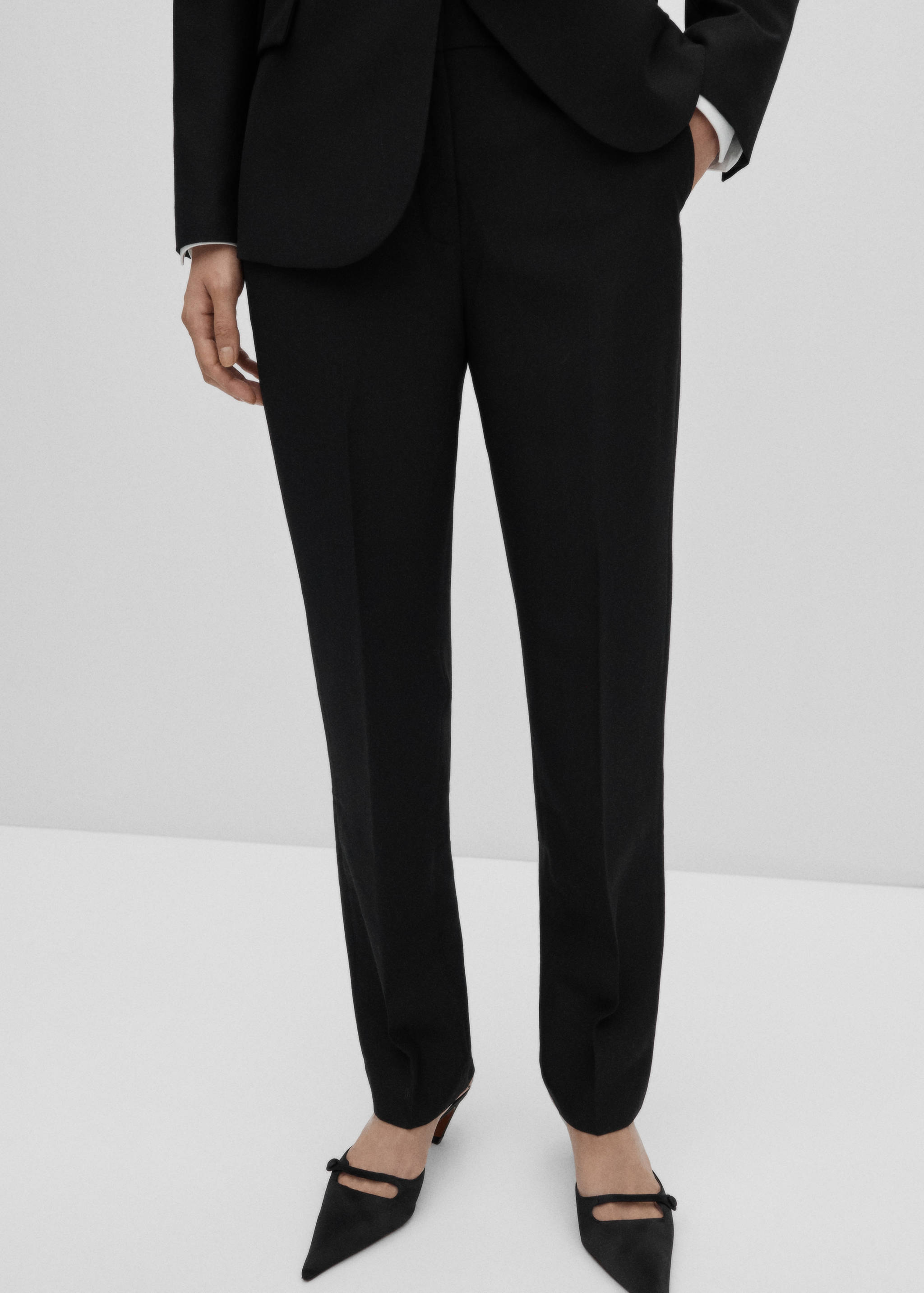 Pantalon de costume laine - Plan moyen