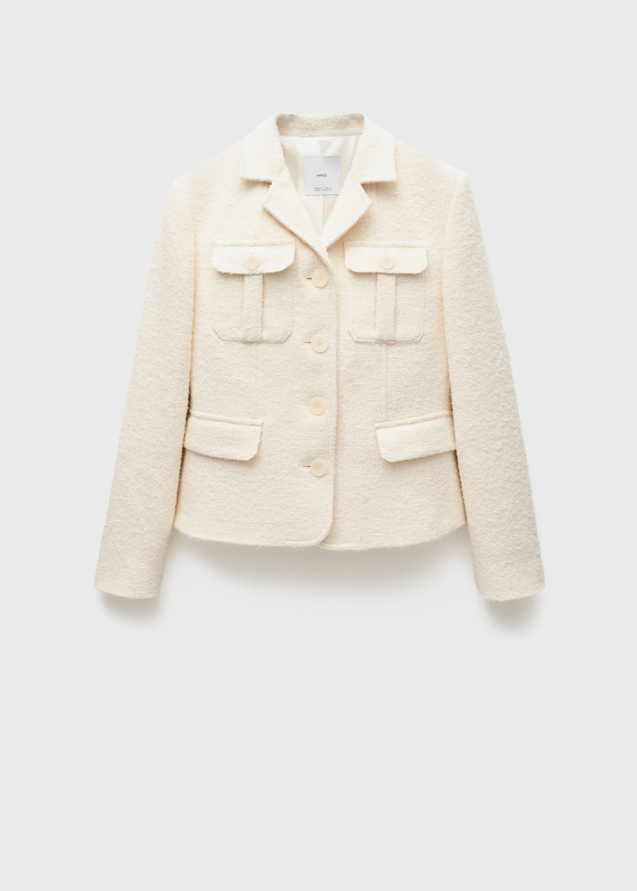 Tweed jacket with pockets - Article without model