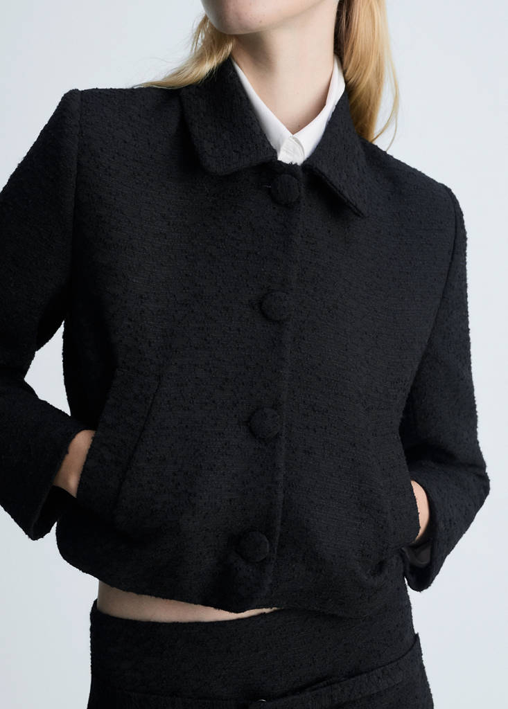 Crop tweed jacket - thumbnail 6