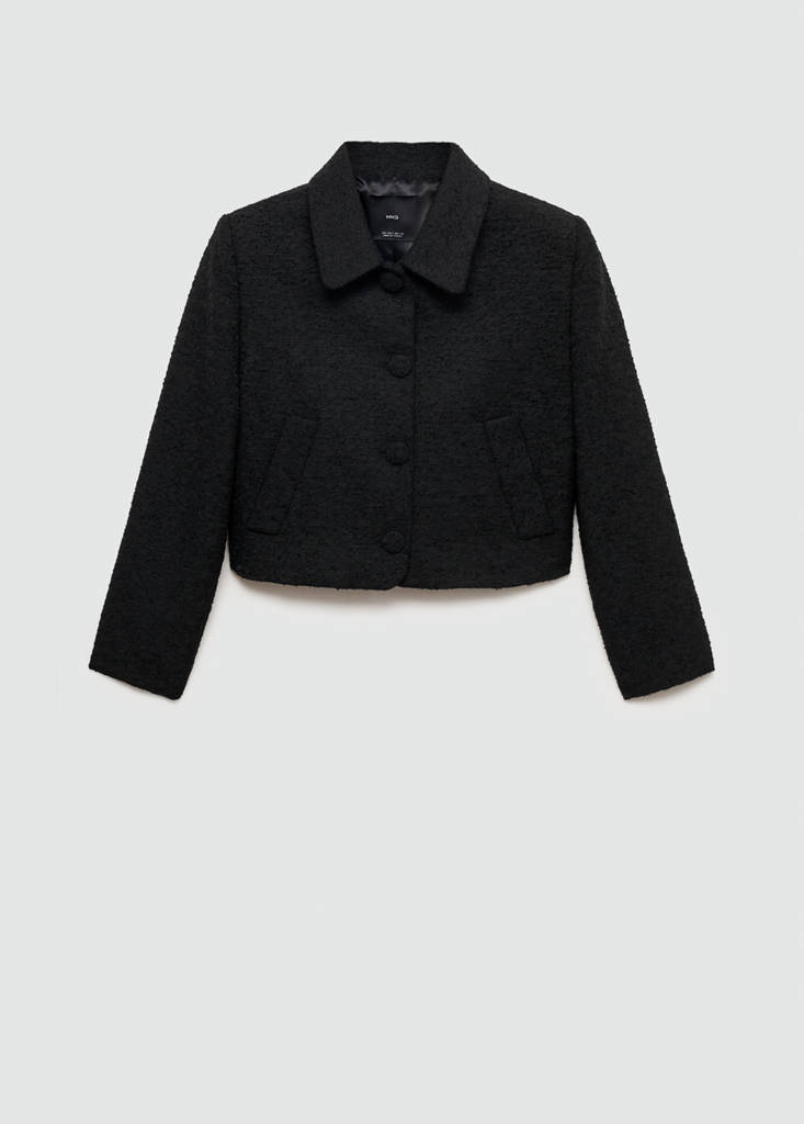 Crop tweed jacket - thumbnail 4