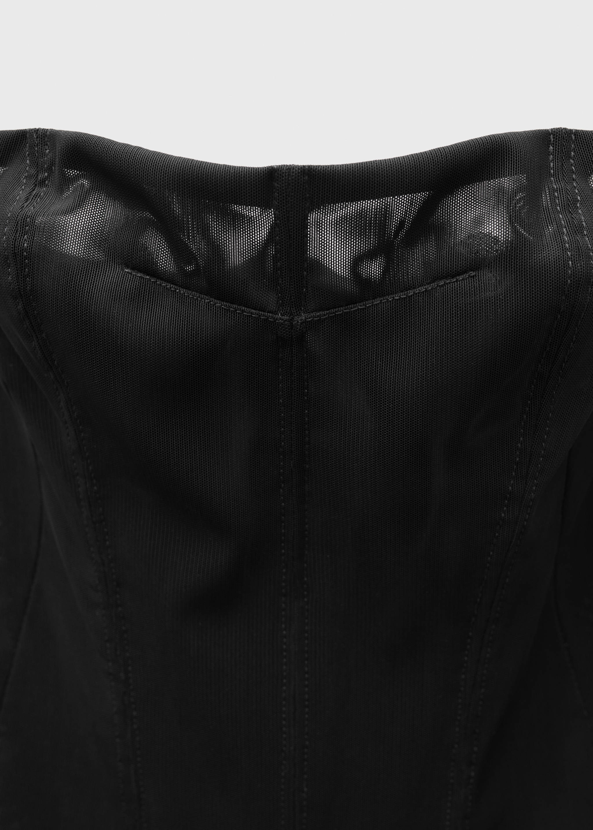 Korsettkjole med halvgjennomsiktig skjørt - Artikkeldetalj 8