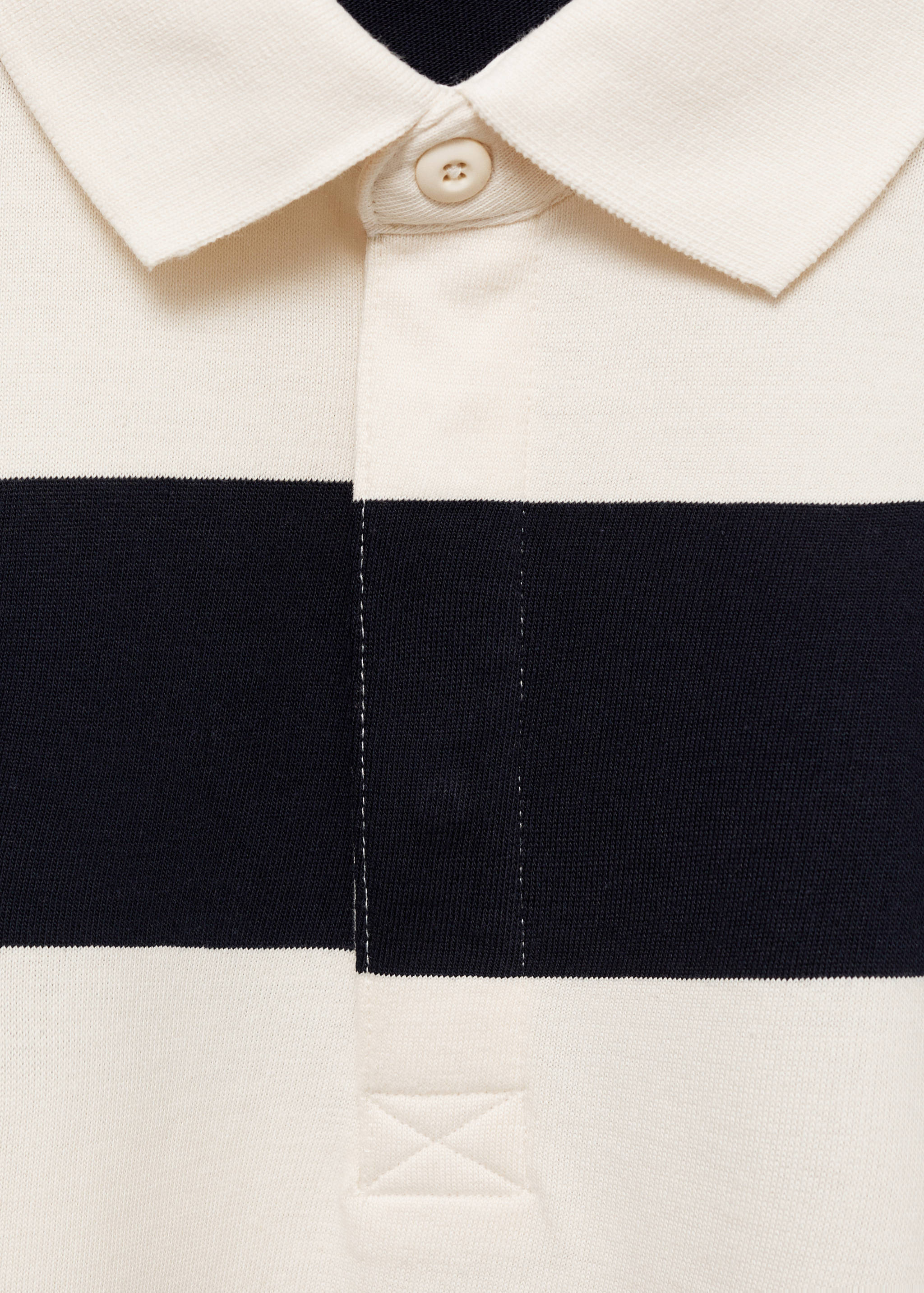 قميص بولو مخطط بقصّة منتظمة مصنوع من القطن بنسبة 100% - تفاصيل المنتج 8