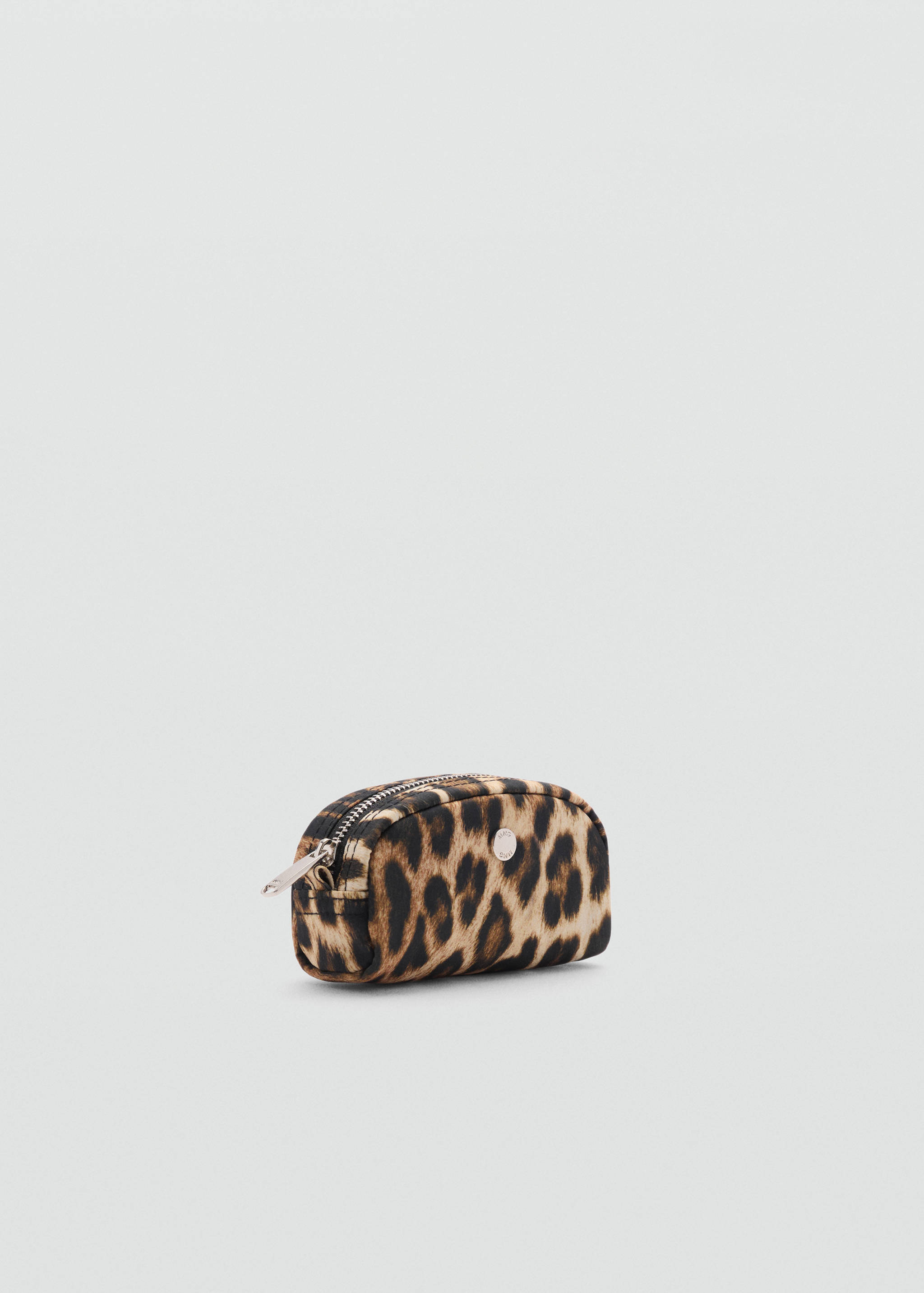 Leopard nylon toiletry bag - Medium plane