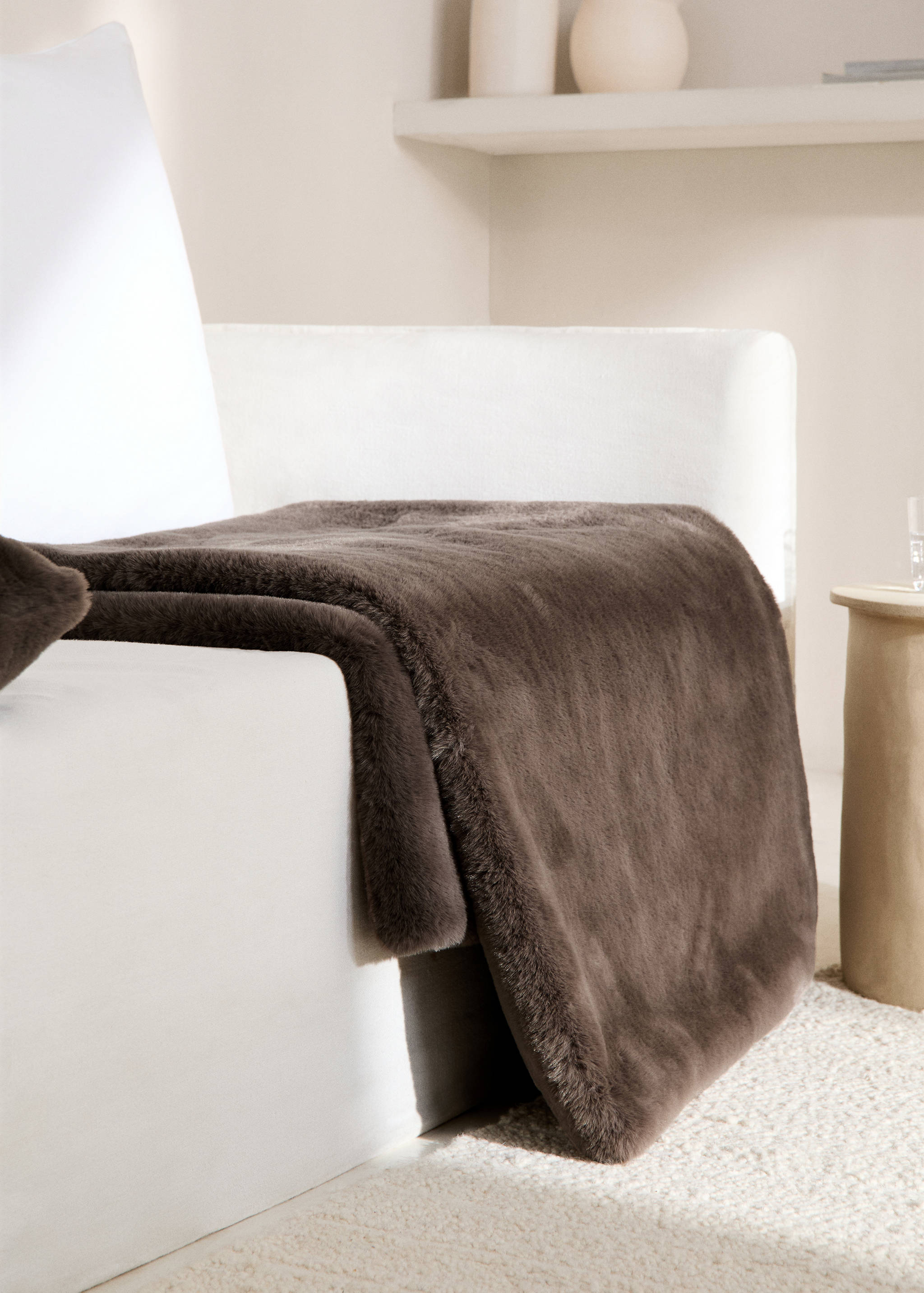 Faux-fur blanket 130x180cm - General plane