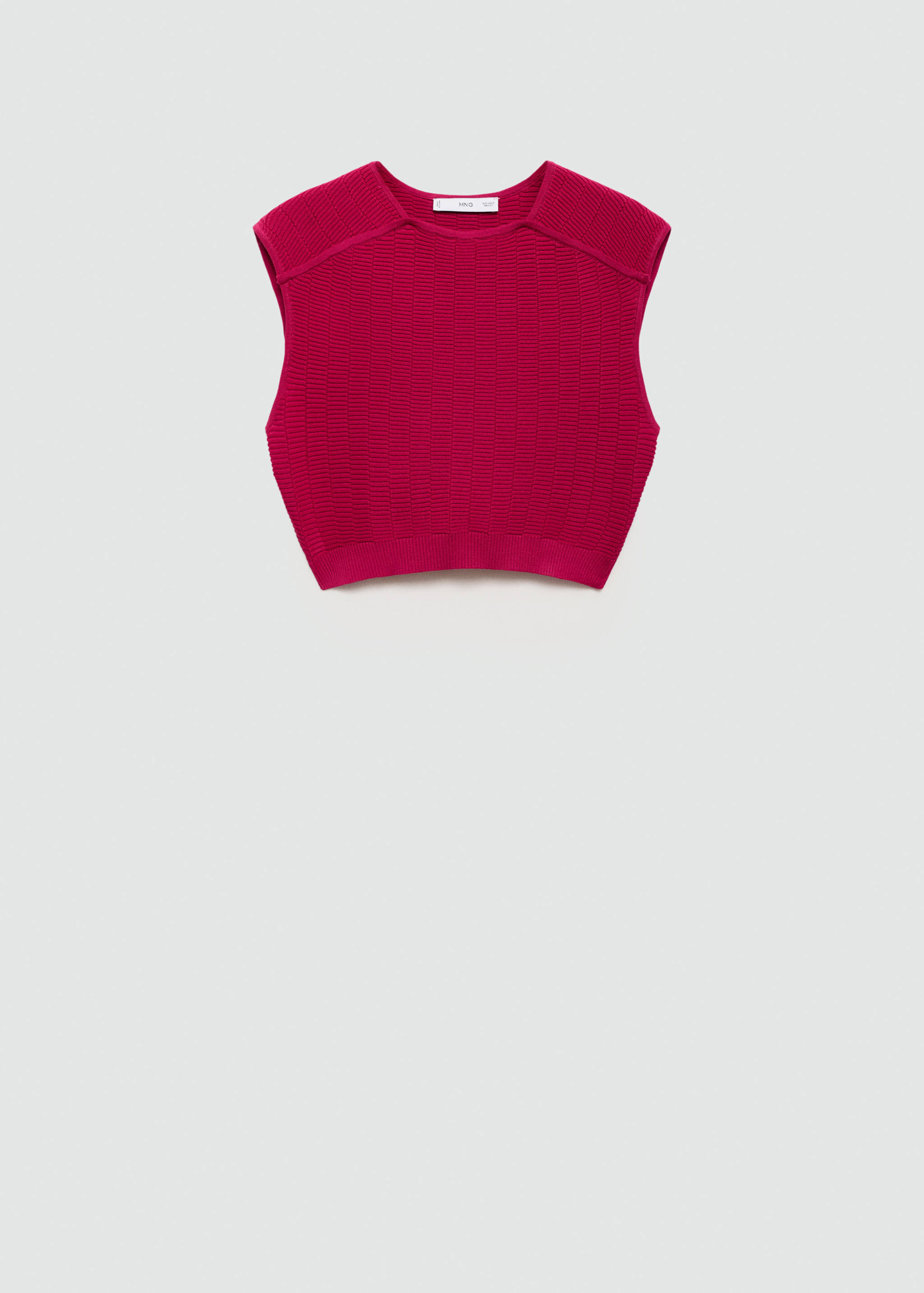Sleeveless knitted top - Article without model