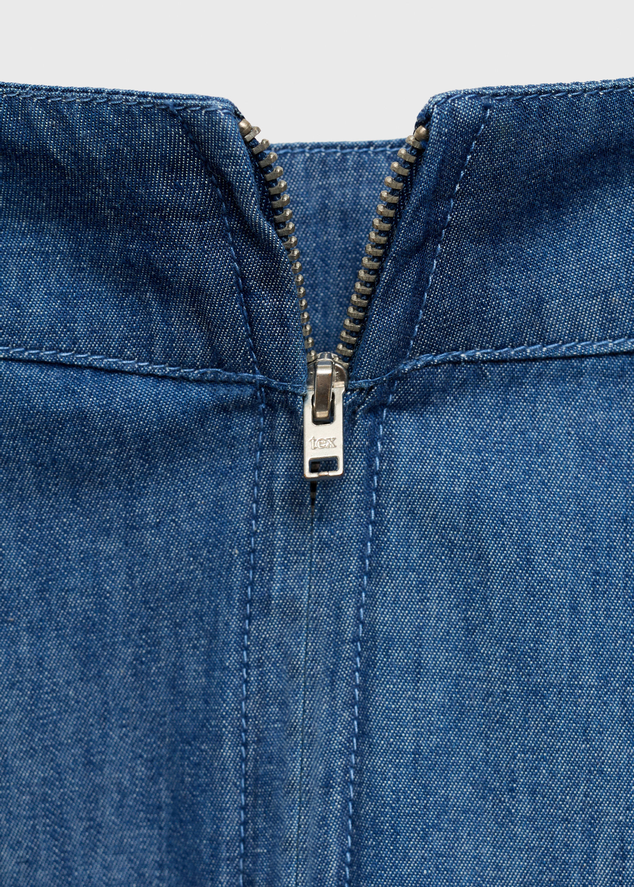 Zipped denim skirt - Details of the article 8