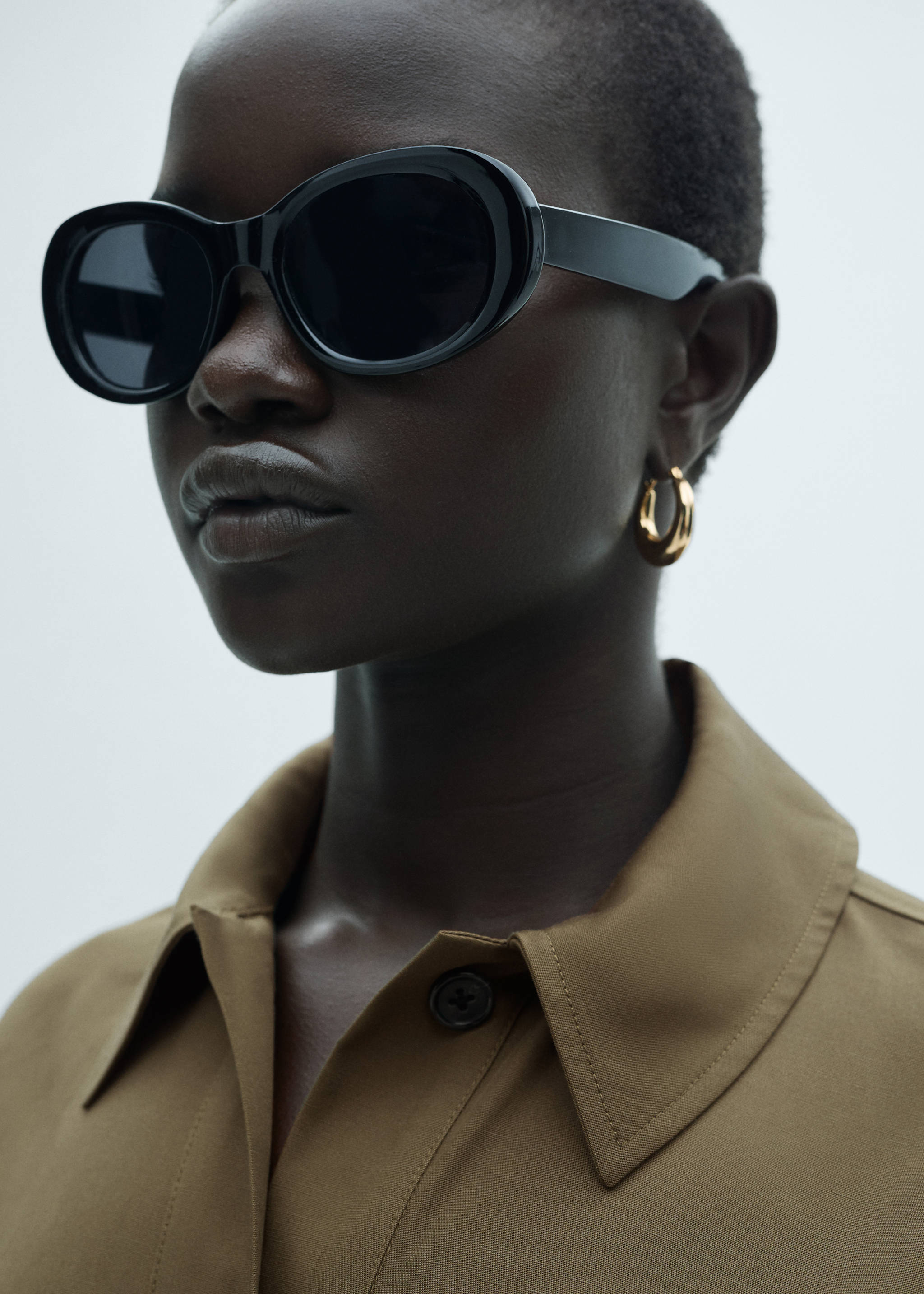 Lyocell shirt dress with bow - Details of the article 1