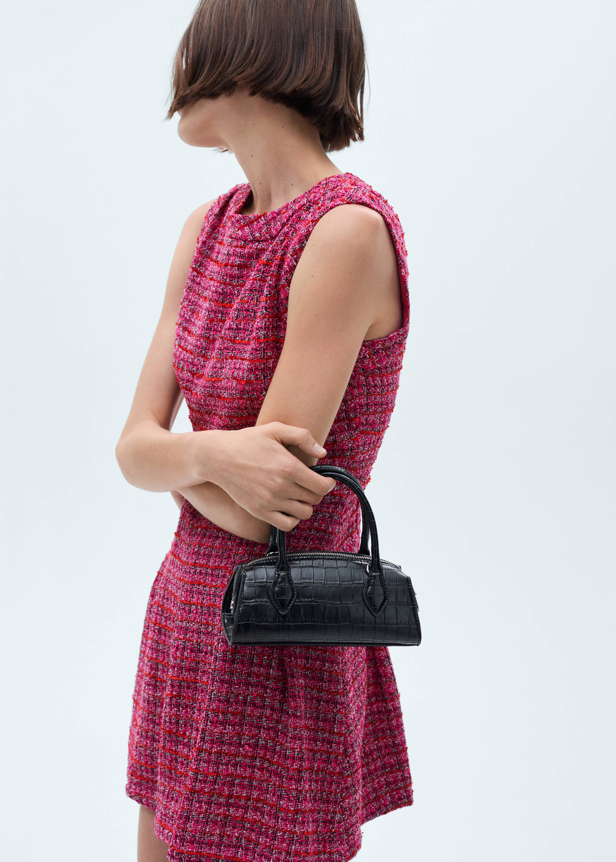 A-line tweed dress - Medium plane