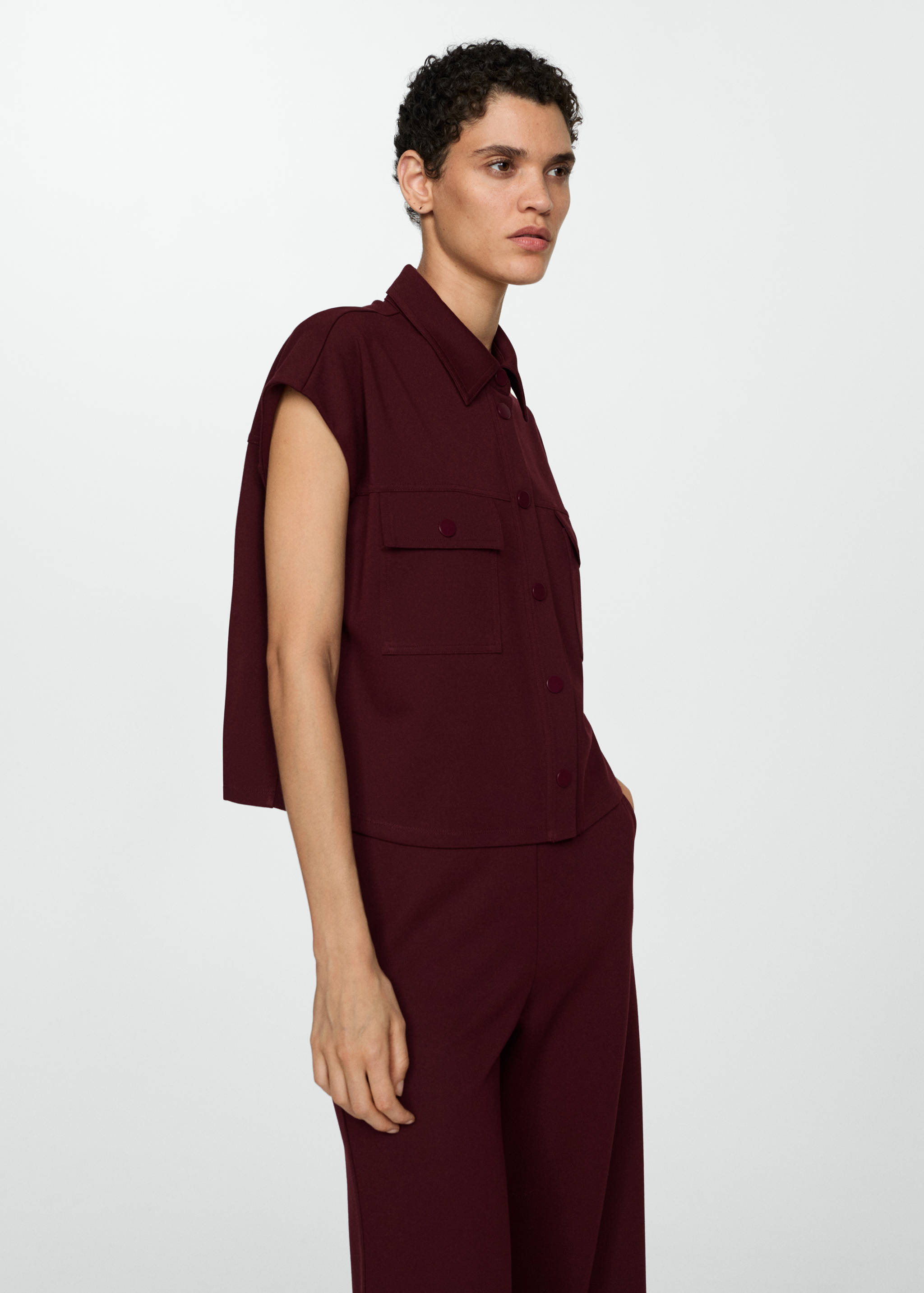 سروال قصير منسوج - تفاصيل المنتج 1