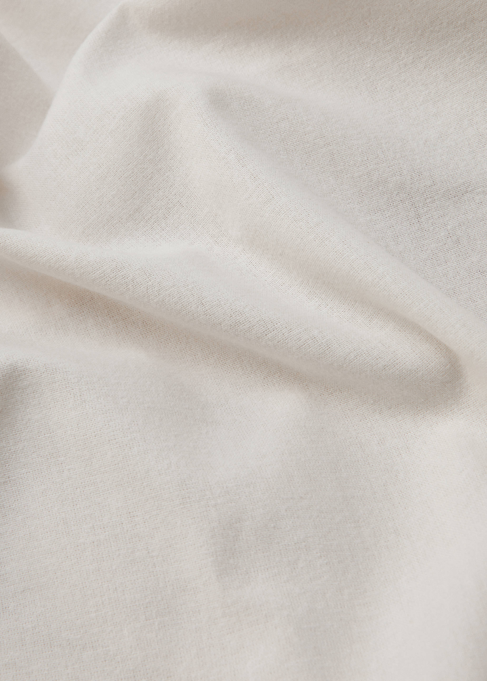 Plain flannel fitted sheet 150cm - Details of the article 3