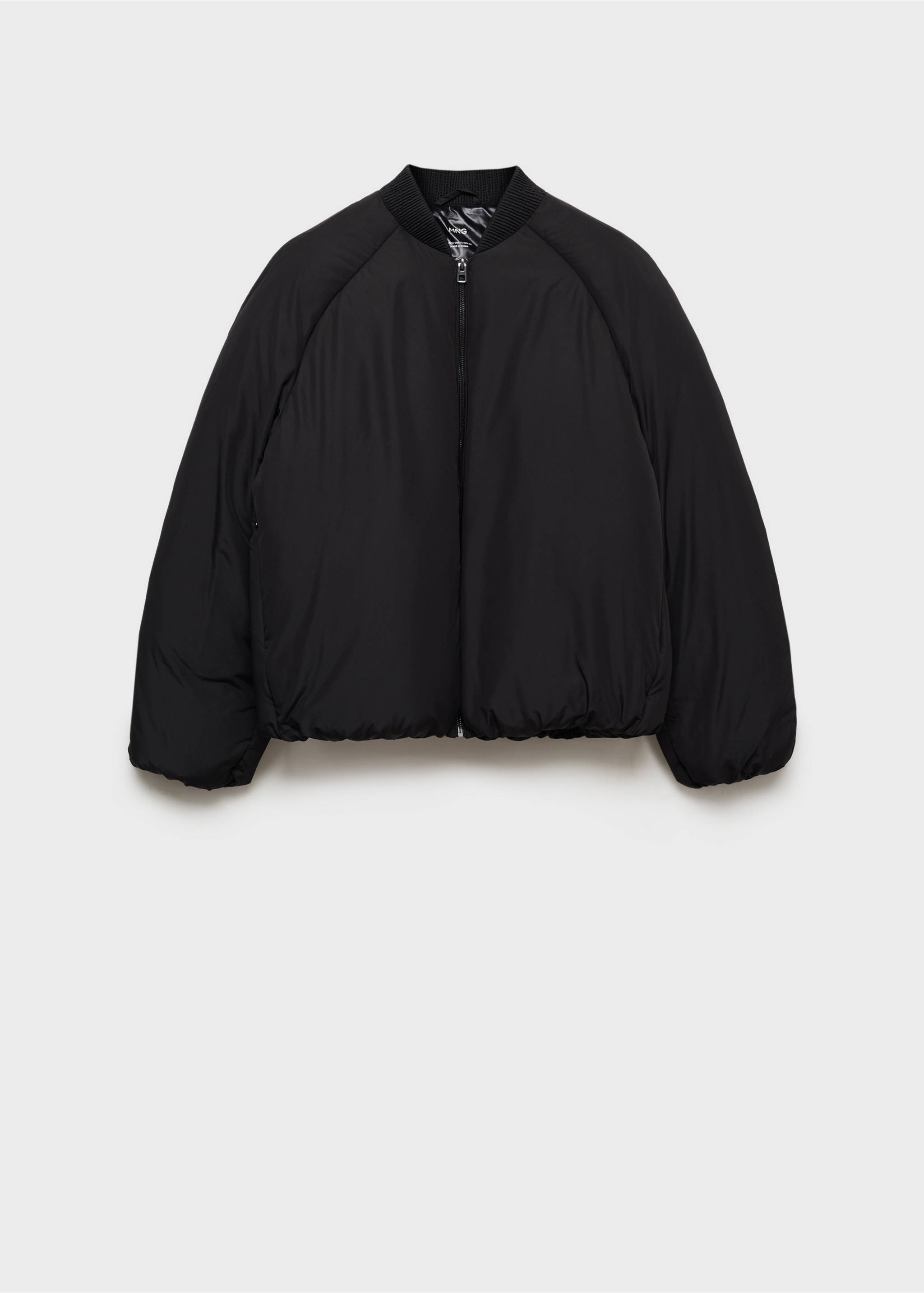 Chaqueta bomber cremallera - Artículo sin modelo, Negro. Ref: 77057663-00.