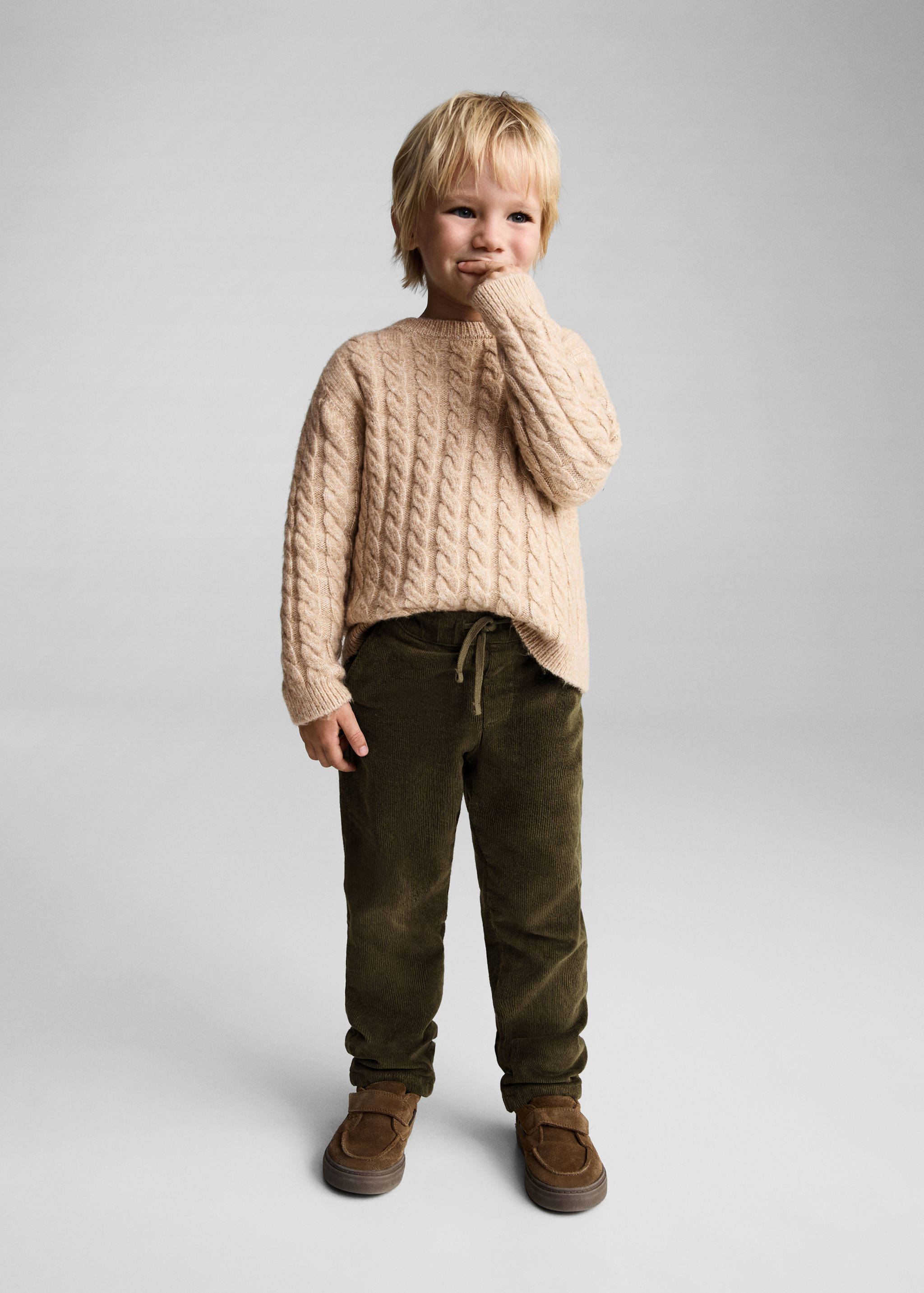Lined corduroy pants - General plane
