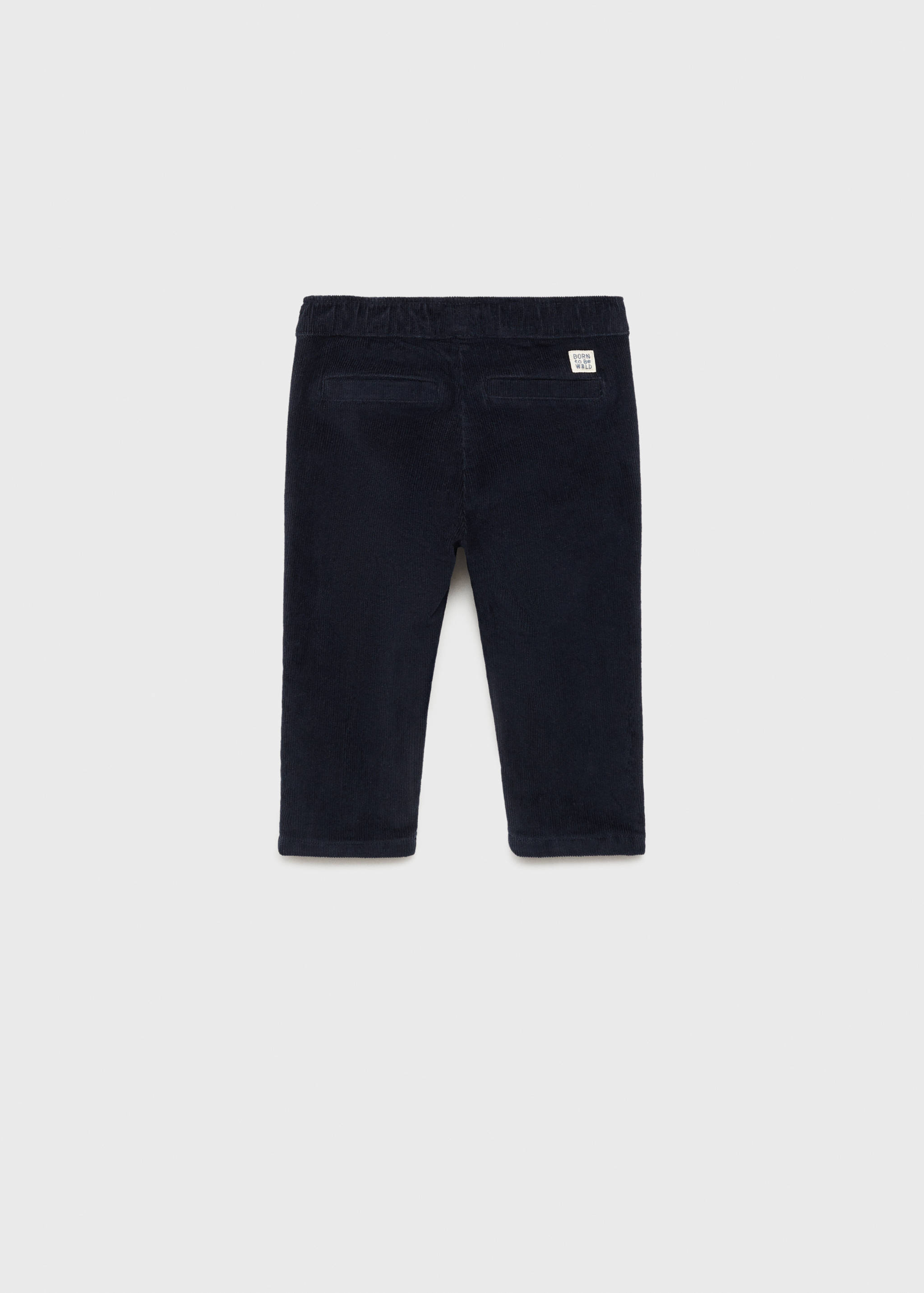 Lined corduroy pants - Reverse of the article