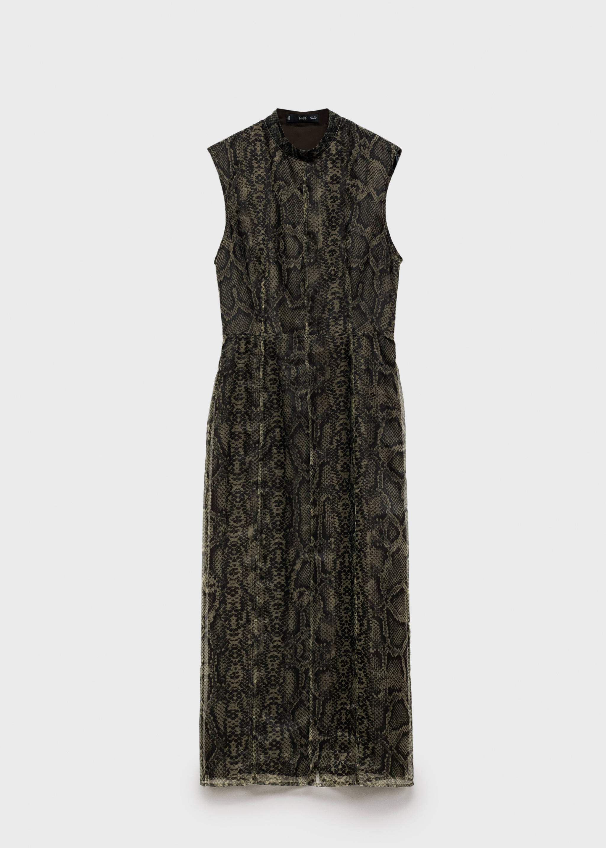 Open-back organza dress - Article without model