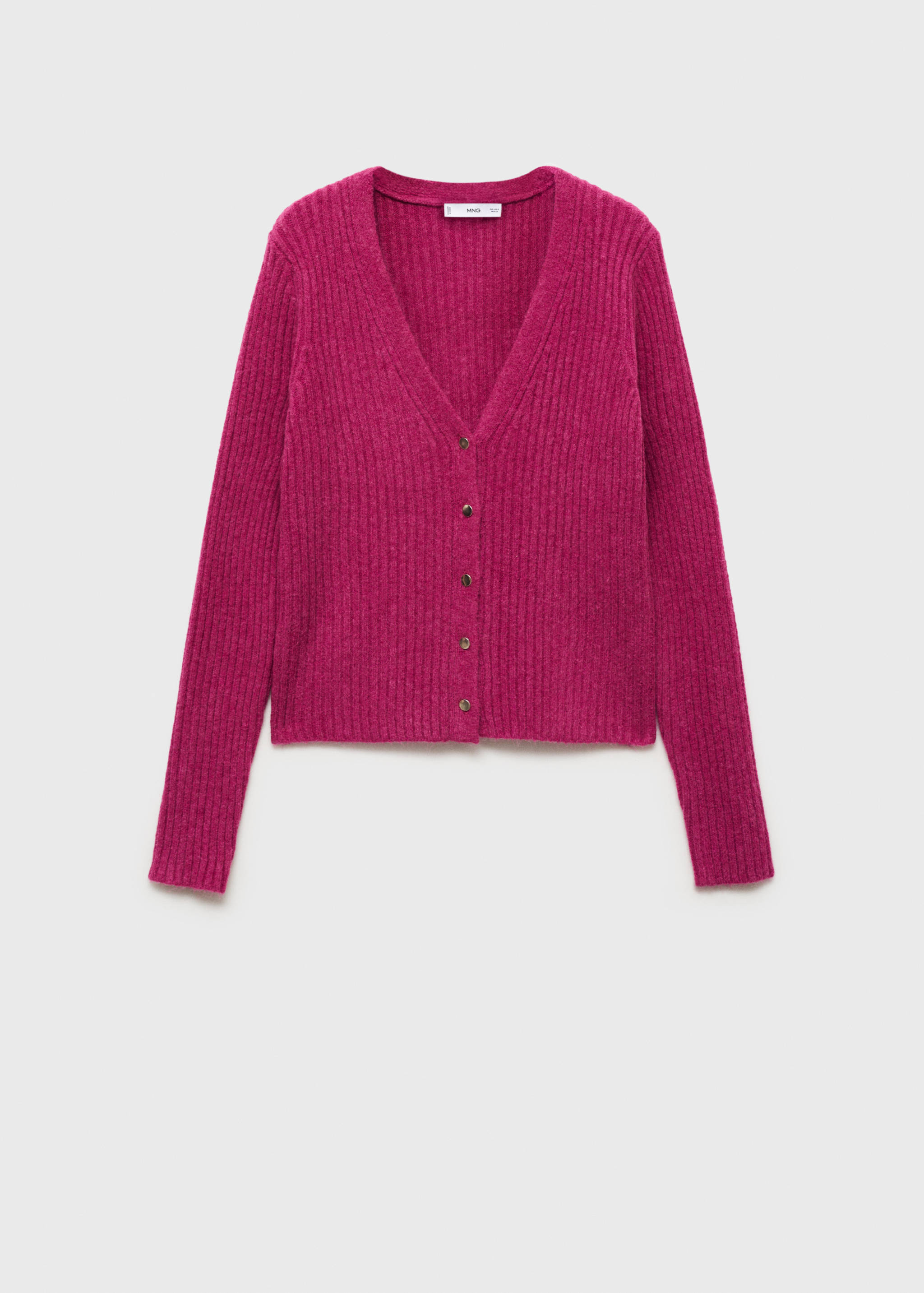 Knitted cardigan with metallic buttons - Article without model