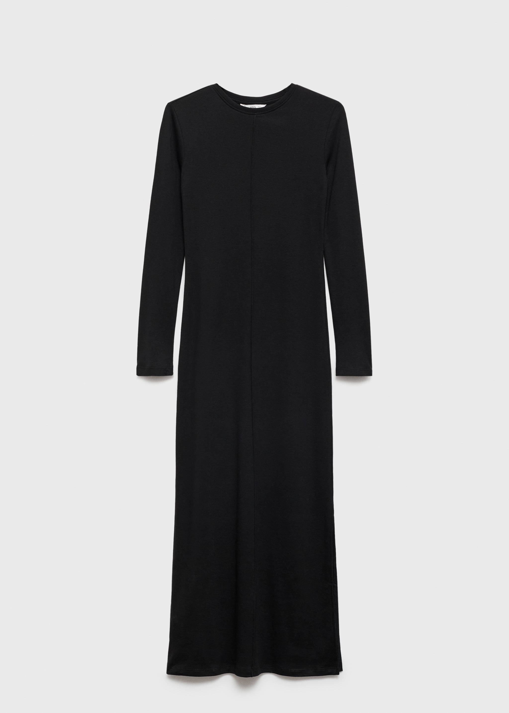 Long-sleeved slit dress - Article without model