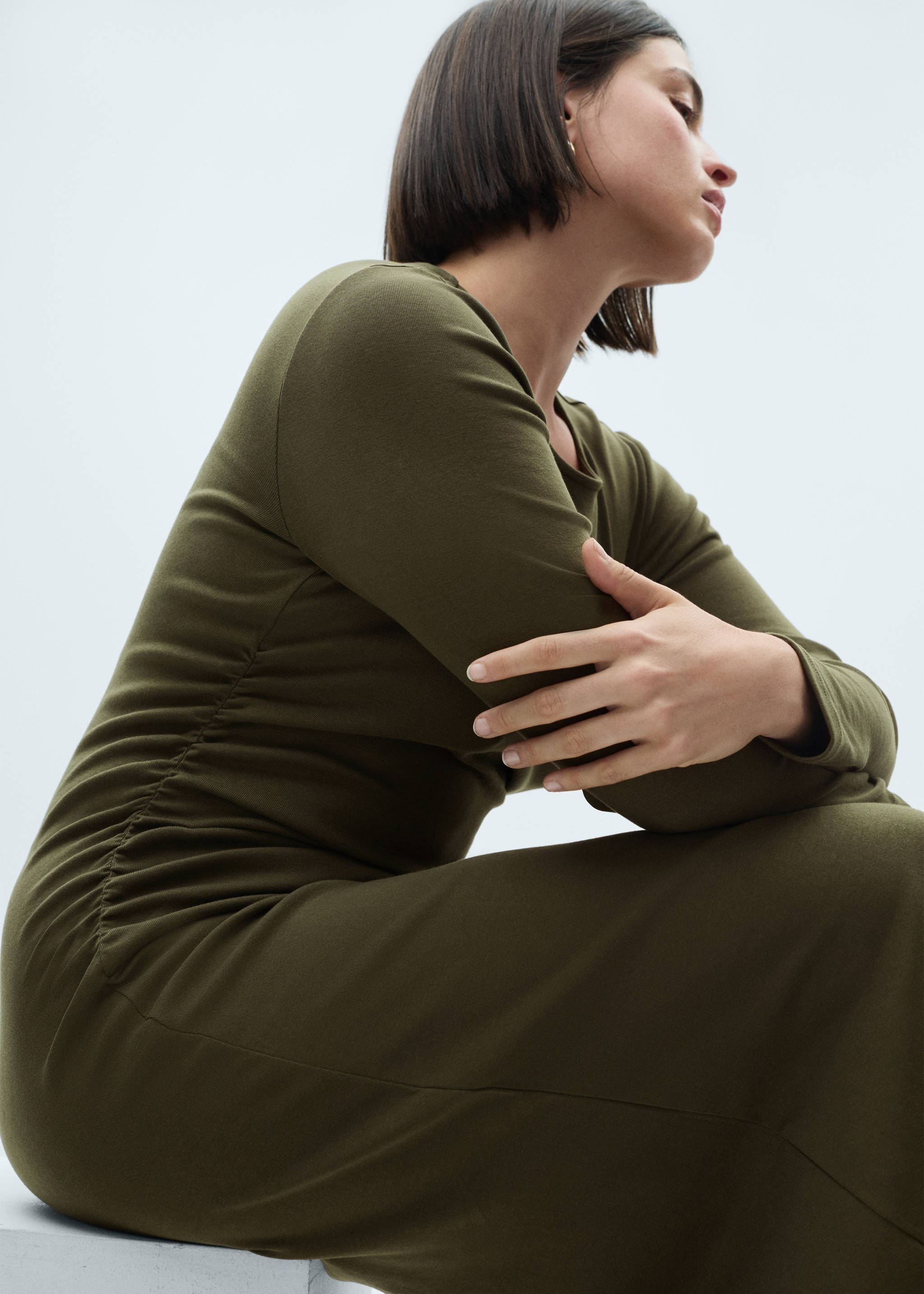 Cotton midi dress - Details of the article 5