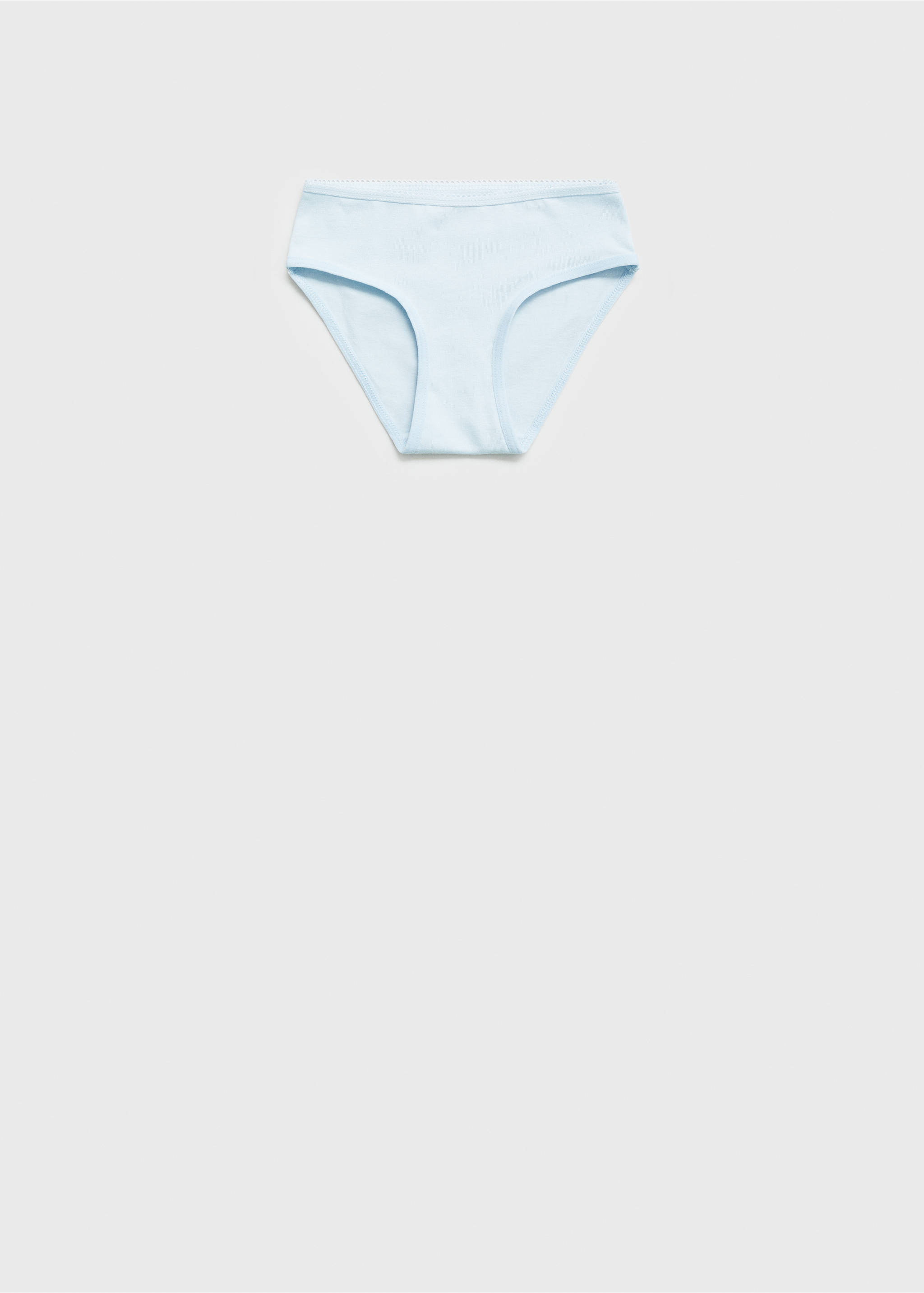 Pack 3 culottes coton - Verso de l’article, Bleu ciel. Ref: 77057698-00.