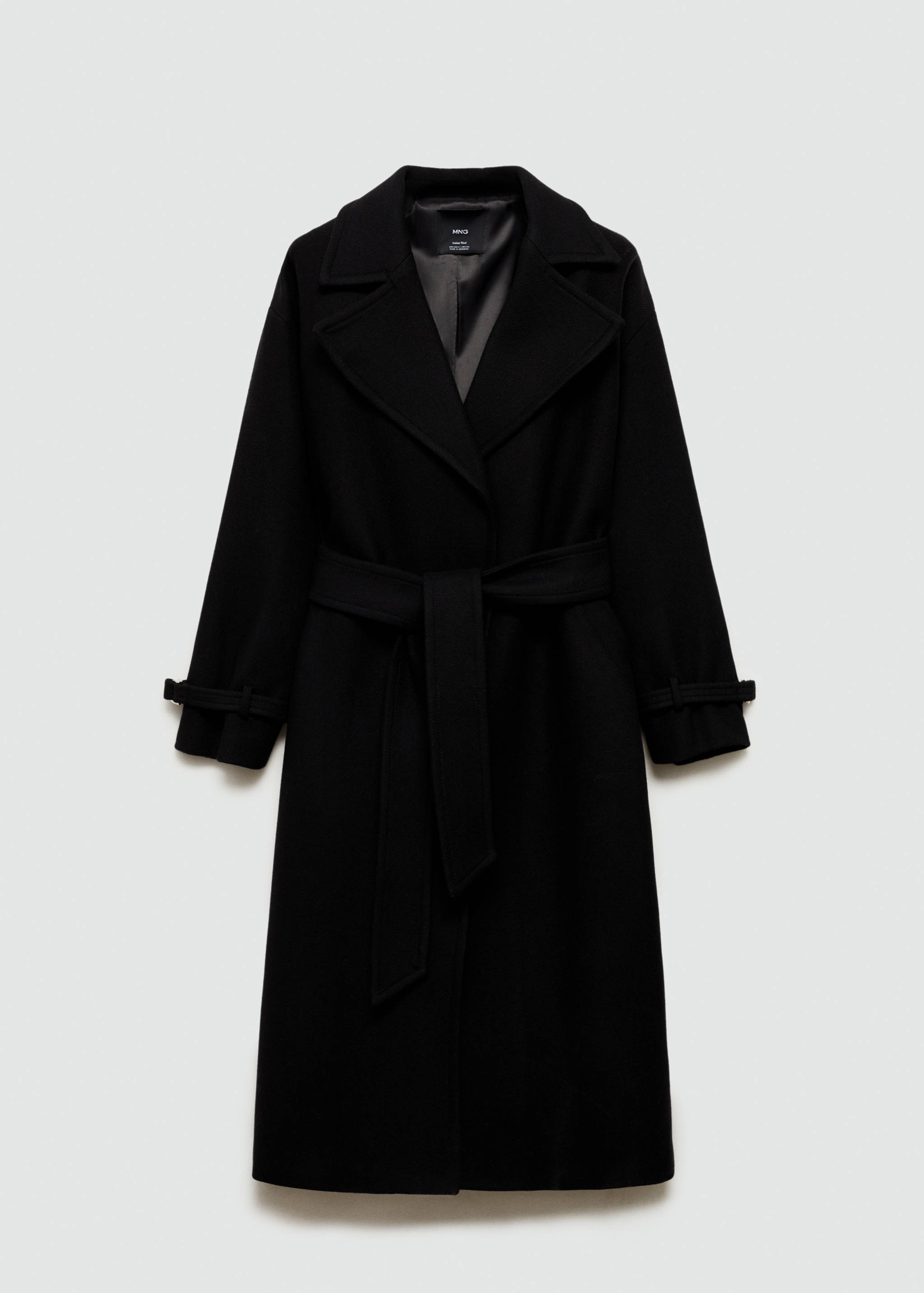 Manteco wool coat with oversized lapels - Article without model