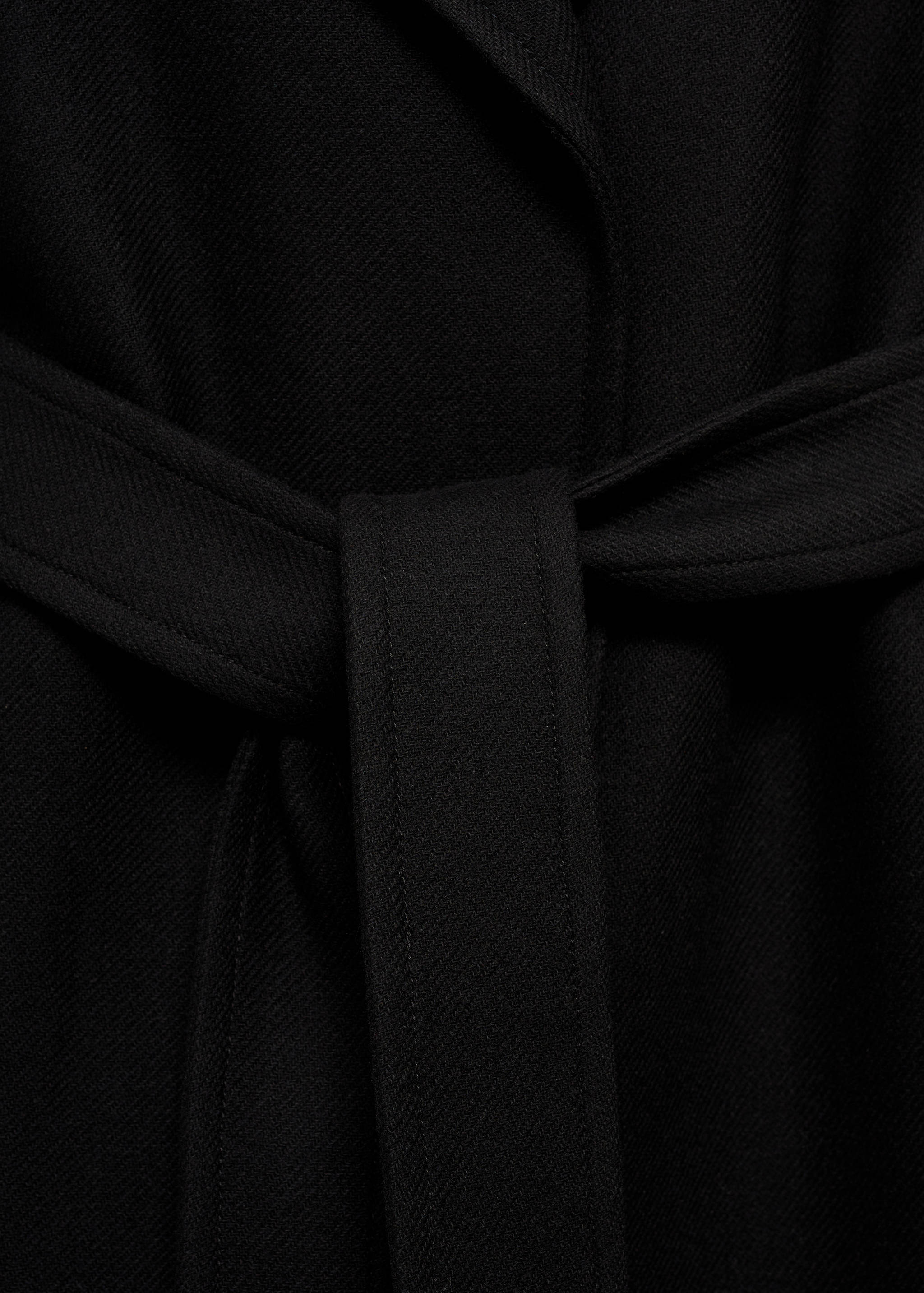 Manteco wool coat with oversized lapels - Details of the article 8