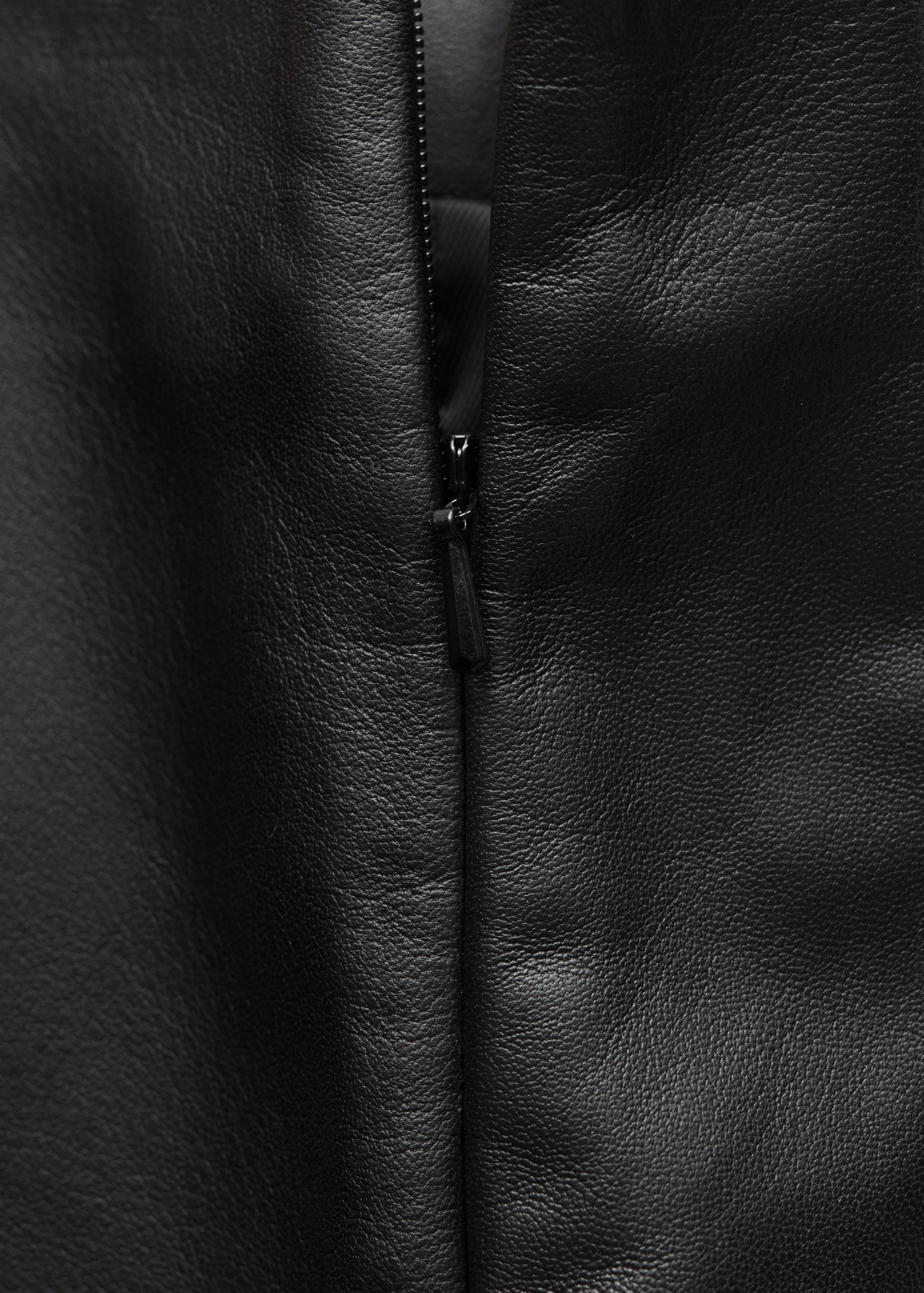 Minifalda recta piel - Detalle del artículo 0