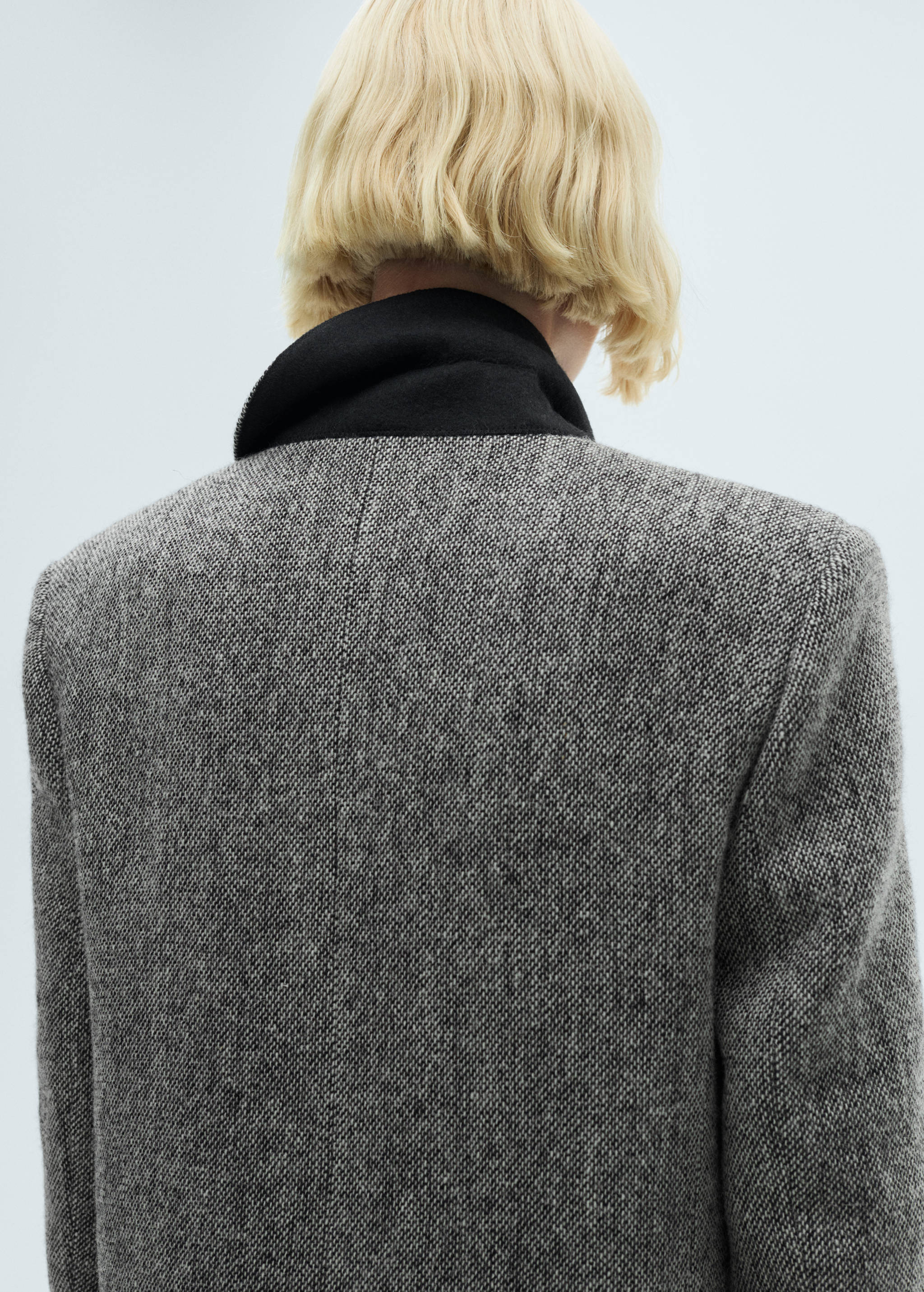 Flecked wool-blend coat - Details of the article 1