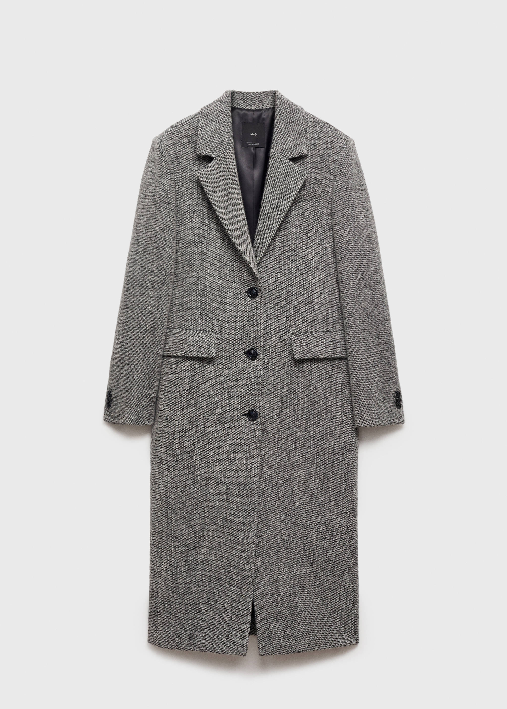 Flecked wool-blend coat - Article without model