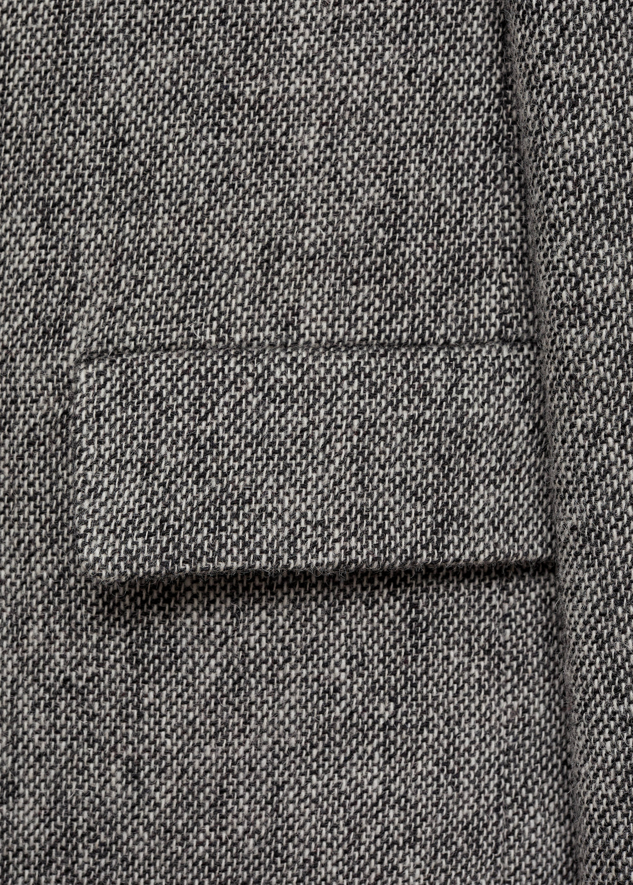 Flecked wool-blend coat - Details of the article 0