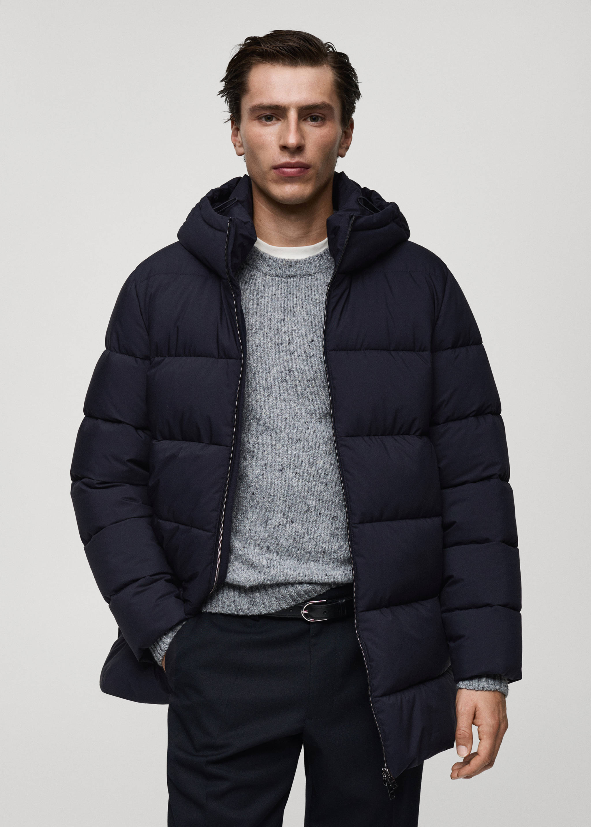 Water-repellent quilted coat - Medium plane