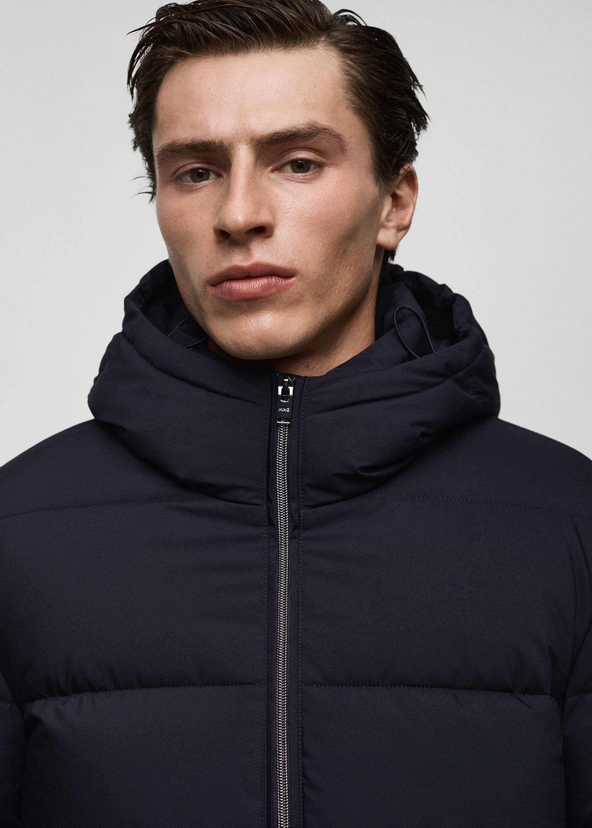 Water-repellent quilted coat - Details of the article 1